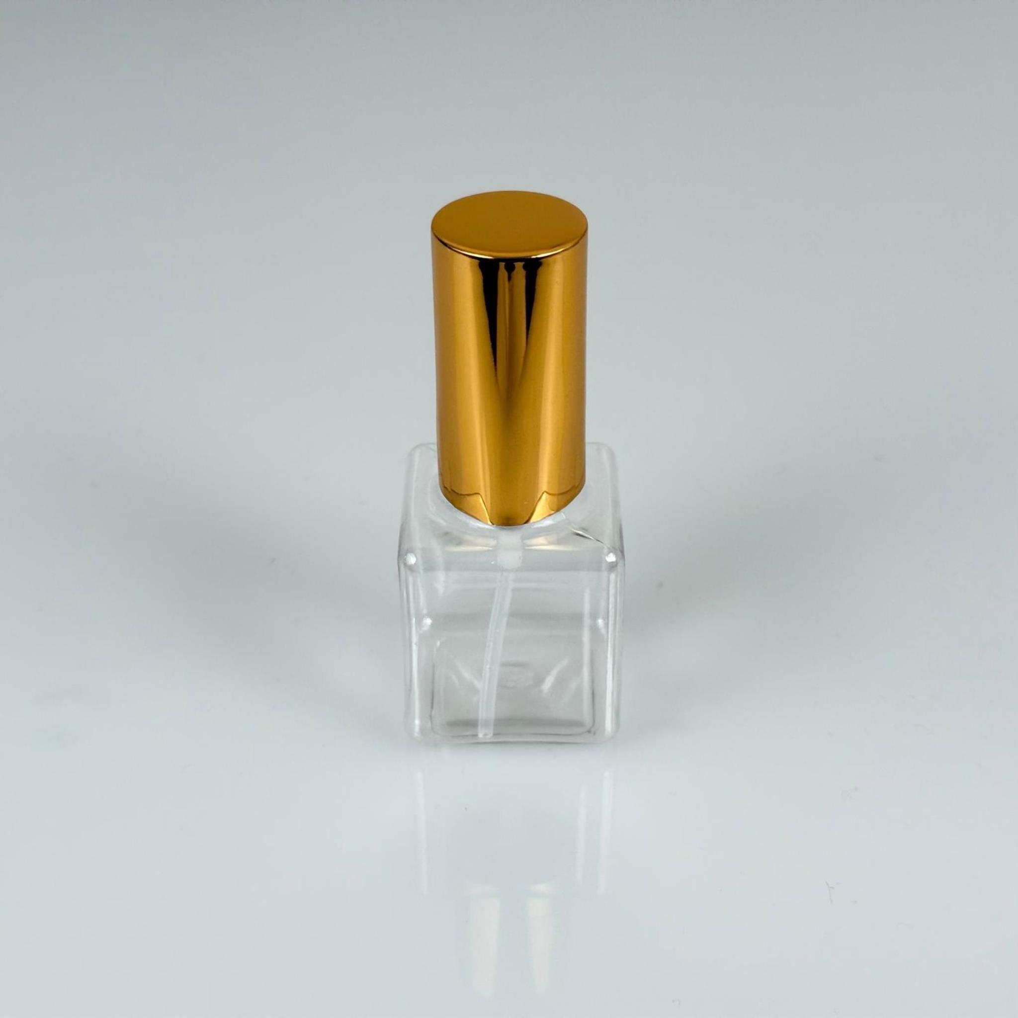 35 ML PET KOLONYA, PARFÜM VB ŞİŞELERİ - METAL ALÜMİNYUM GOLD KAPAK + VİDALI SPREY + 35 CC KARE ŞİŞE SET TAKIM