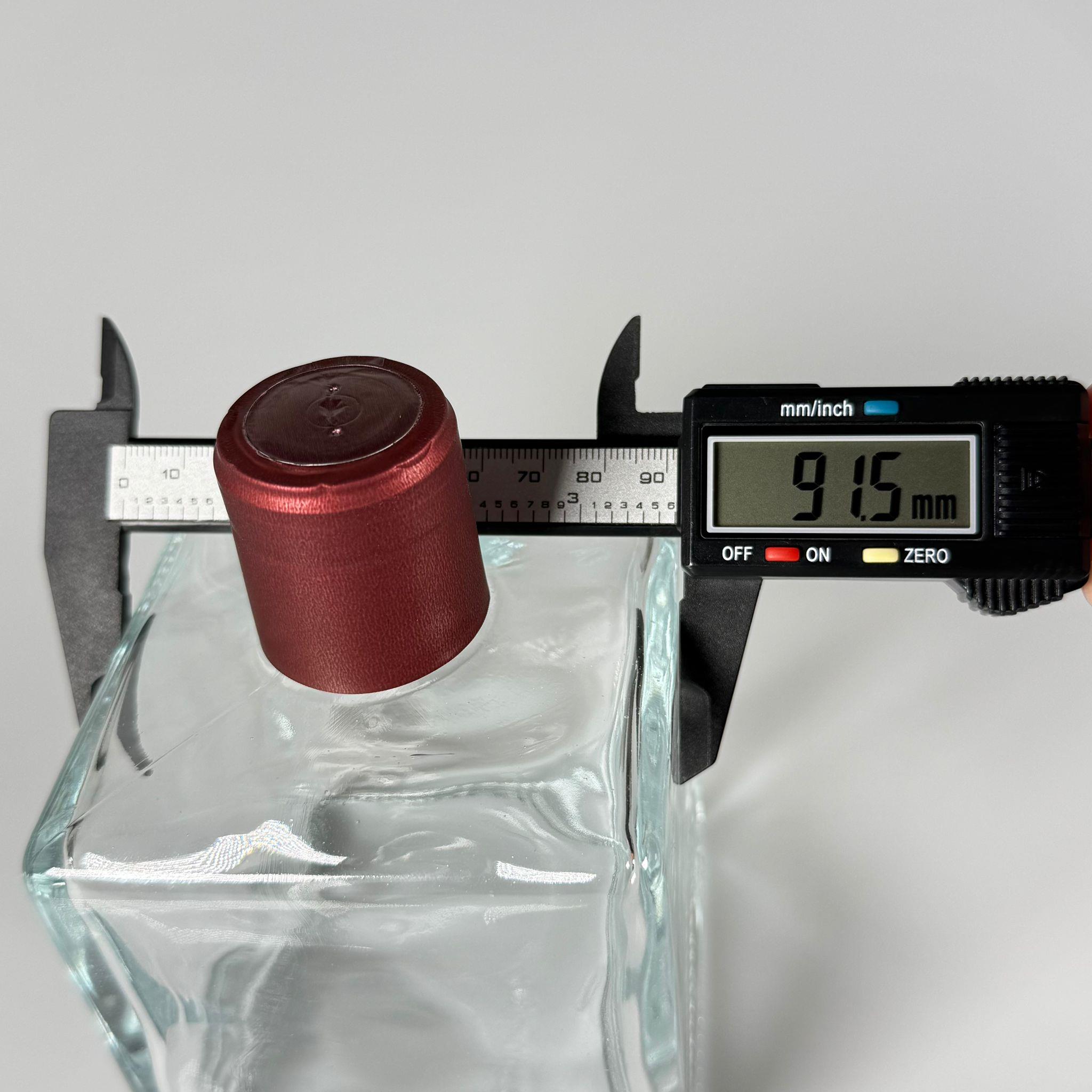 500 CC LÜX CAM ŞİŞE - KARE - 500 ML BÜYÜK BOY DİFFUSER ŞİŞE - PLASTİK TIPA + ISIYLA YAPIŞAN BORDO KAPŞON TAKIM