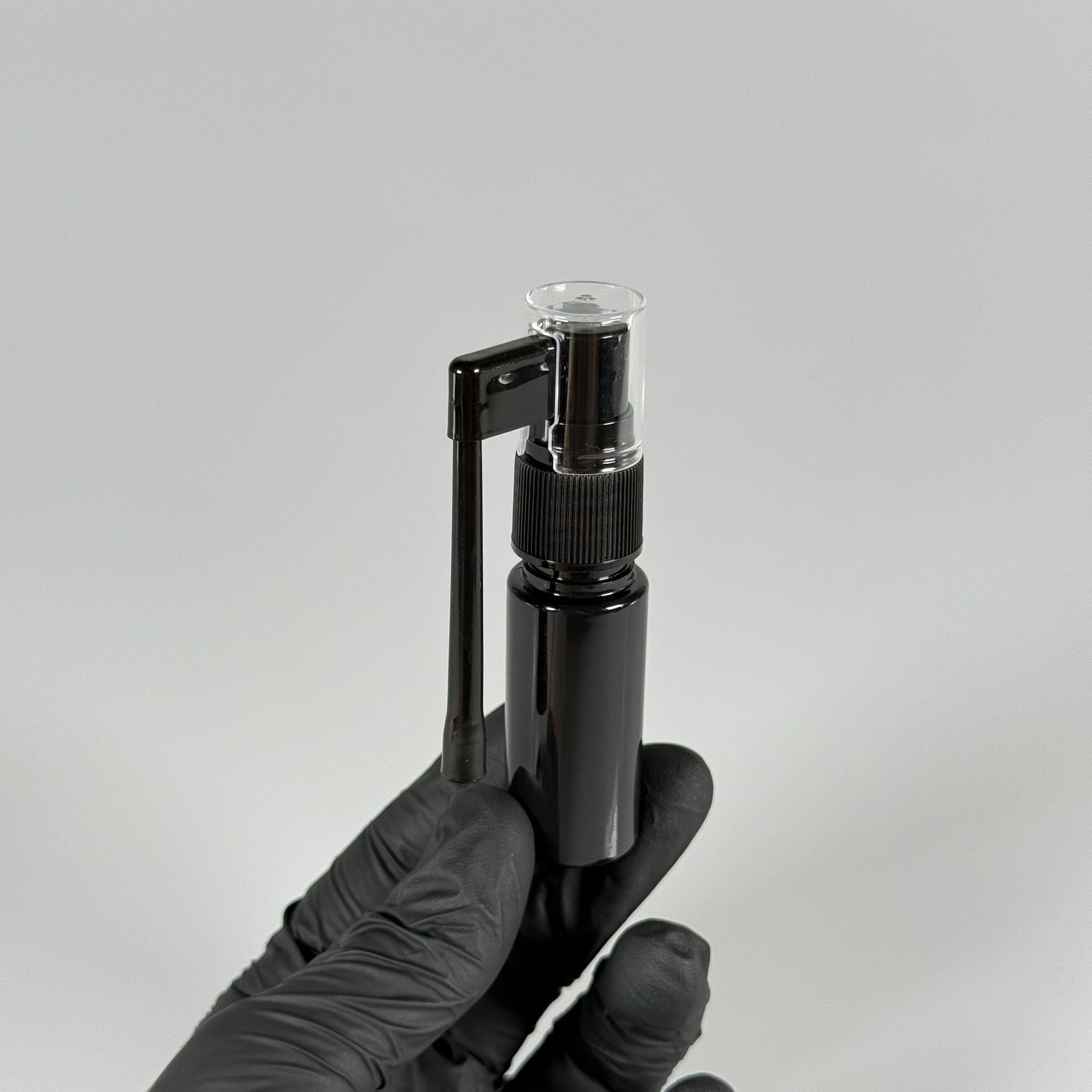 30 CC SİYAH KALIN PET ŞİŞE- SİYAH ORAL BOĞAZ SPREYLİ 30 ML PLASTİK ŞİŞE