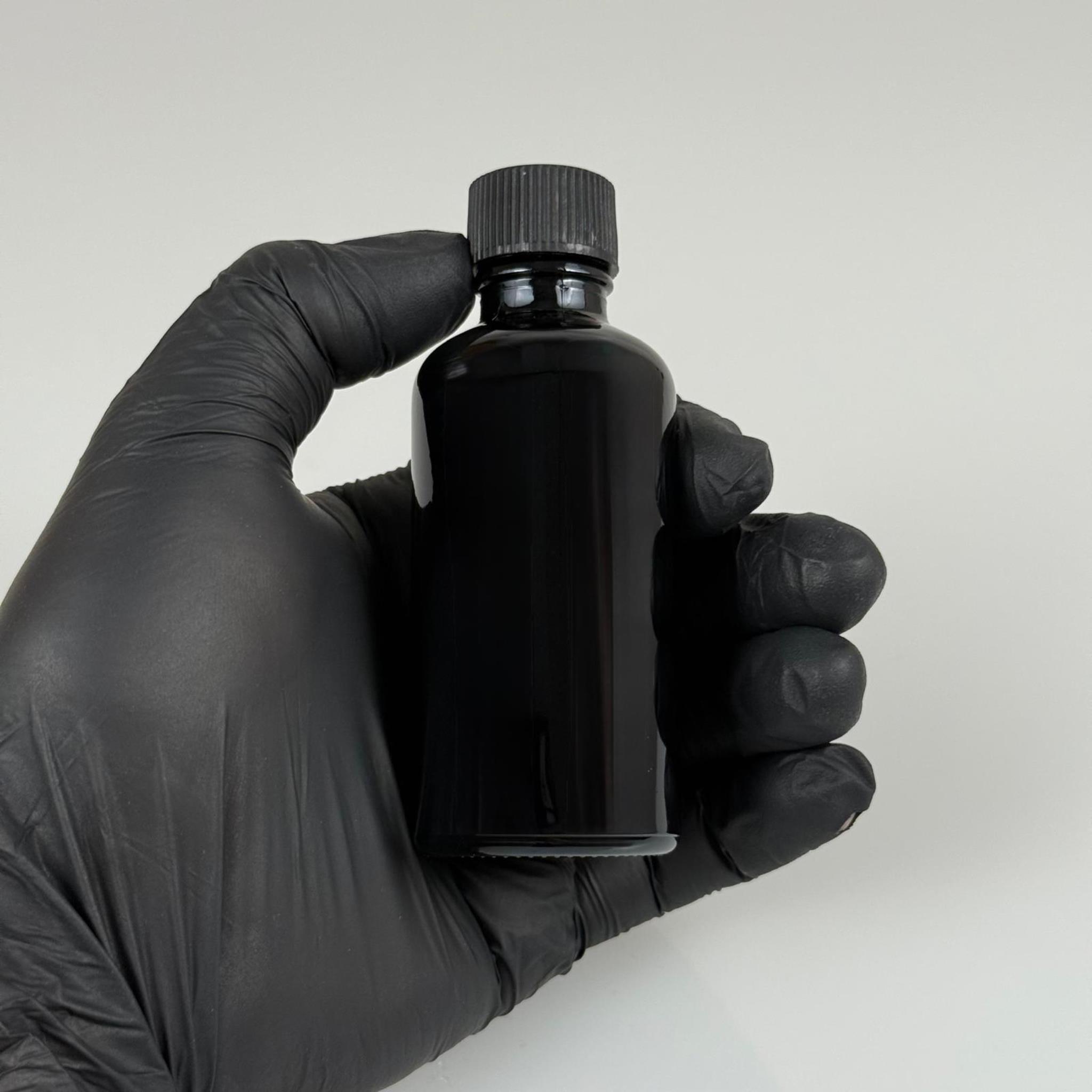 50 CC SİYAH CAM ŞİŞE - SİYAH KAPAKLI - 50 ML SİYAH STANDART CAM ŞİŞE