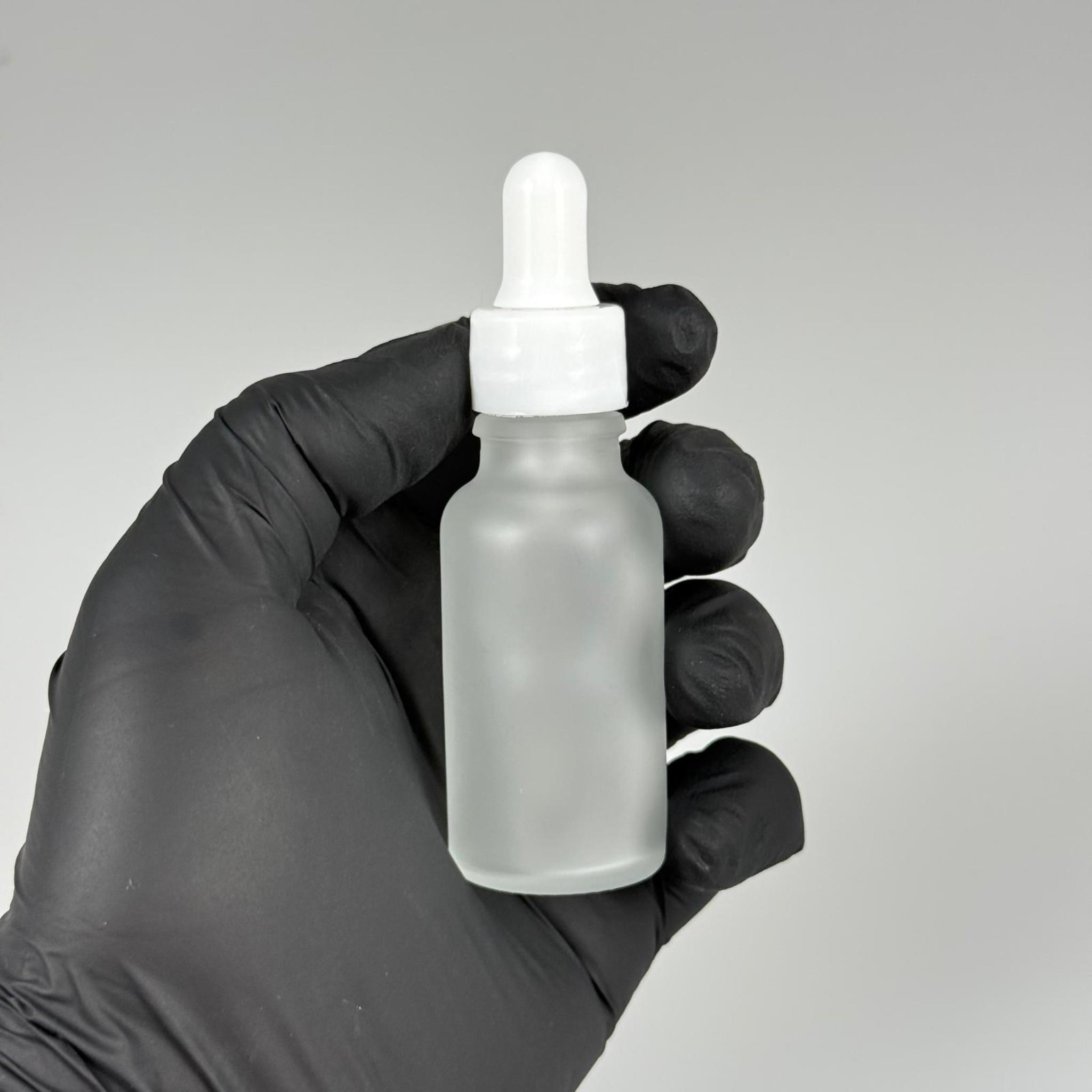 20 CC BUZLU CAM DAMLALIKLI ŞİŞE - BEYAZ EMZİK + BEYAZ DÜZ KAPAK + CAM PİPET TAKIM - 20 ML BUZLU DAMLALIKLI ŞİŞE SETİ