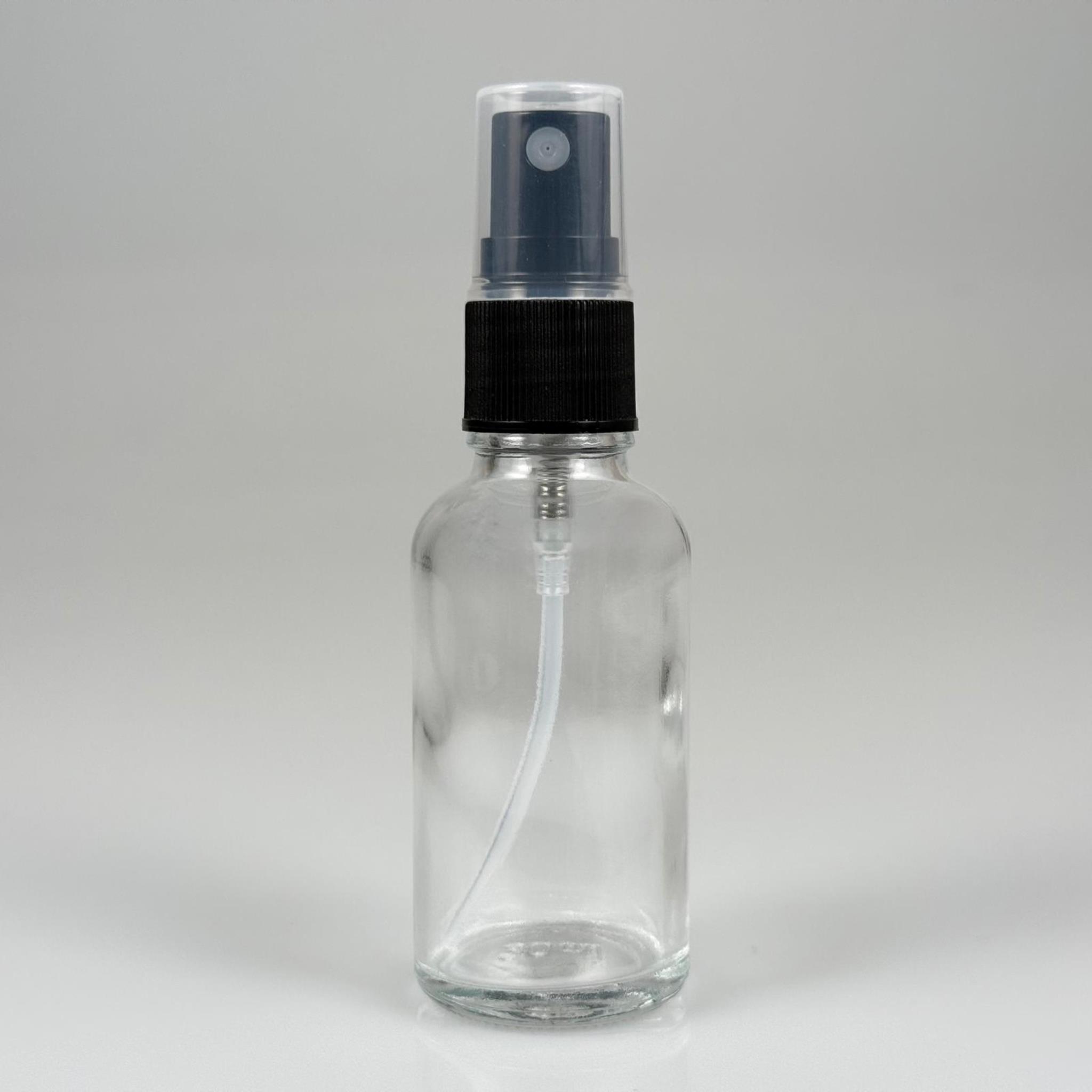 30 CC CAM ŞİŞE SİYAH SPREYLİ TAKIM - 30 ML SPREYLİ ŞİŞE