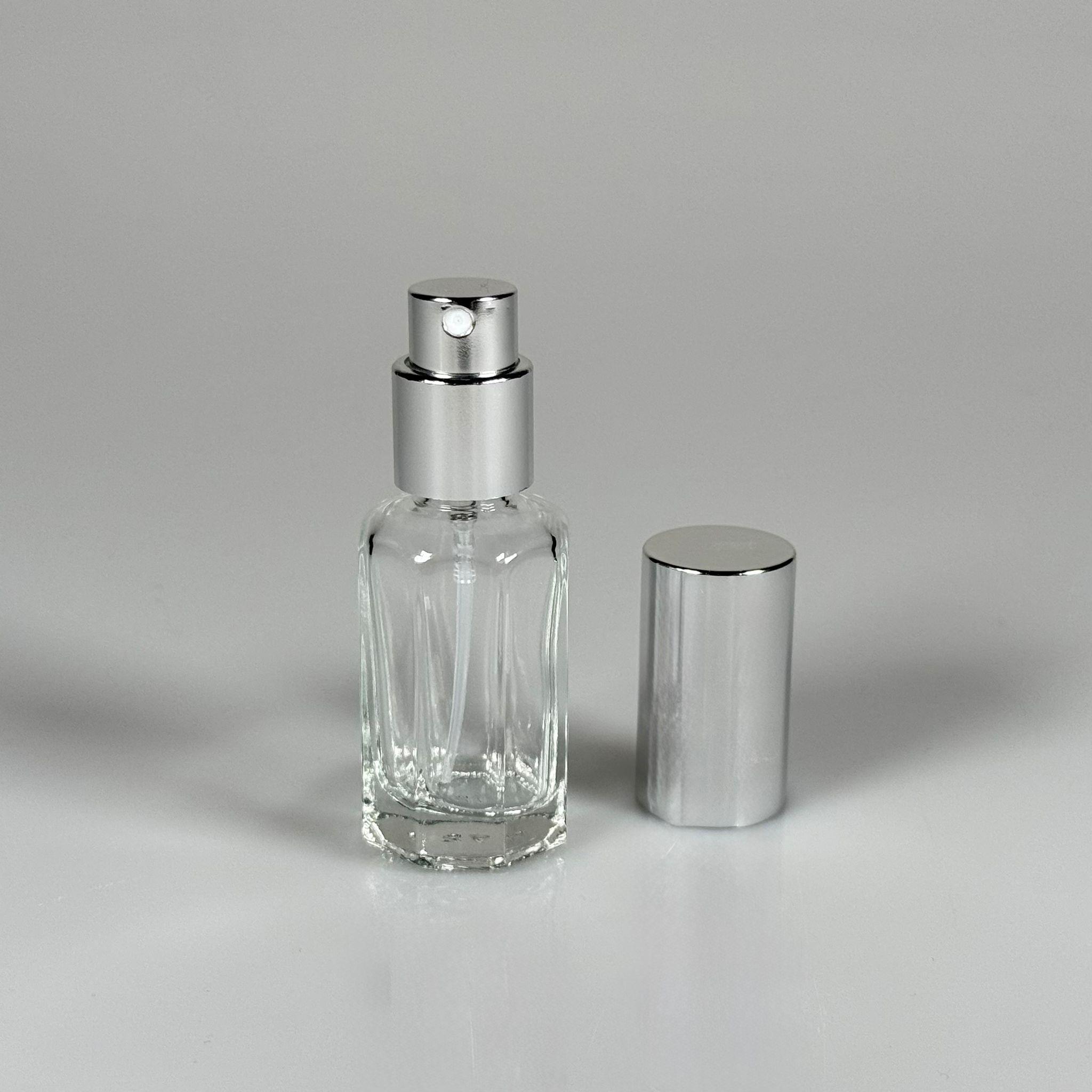 12 ML GÜMÜŞ SPREYLİ CAM PARFÜM ŞİŞESİ - 12 CC VALFLİ (ELLE ÇEVİREREK KAPANIR , TEKRAR DOLDURULABİLİR) CAM BOŞ PARFÜM ŞİŞELERİ