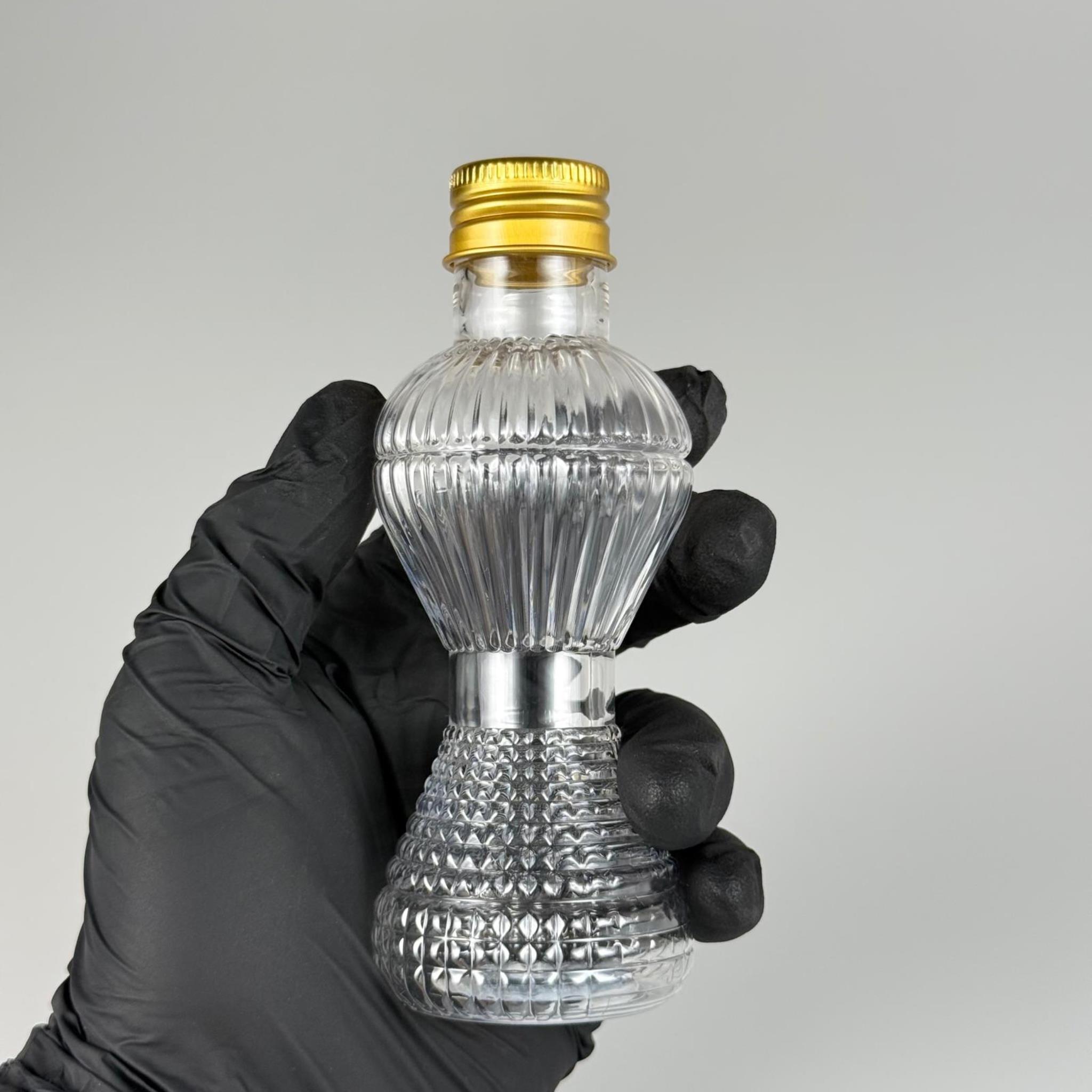 100 CC PIRLANTA CAMPET ŞİŞE (24 AĞIZ) + KÖPÜK CONTALI GOLD METAL ALÜMİNYUM KAPAK TAKIM - 100 ML CAMPET PLASTİK ŞİŞELER