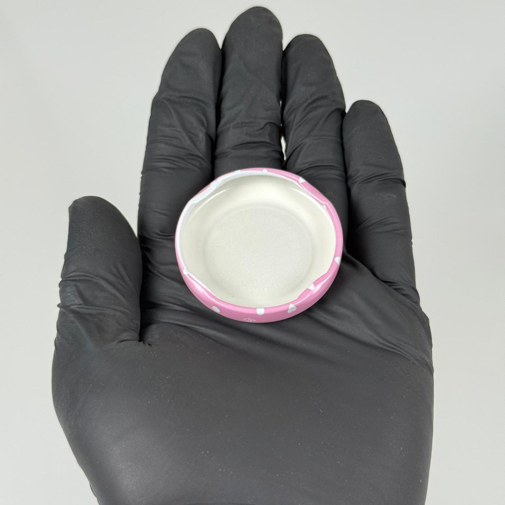 43 MM TWİST-OFF PEMBE METAL KAPAK