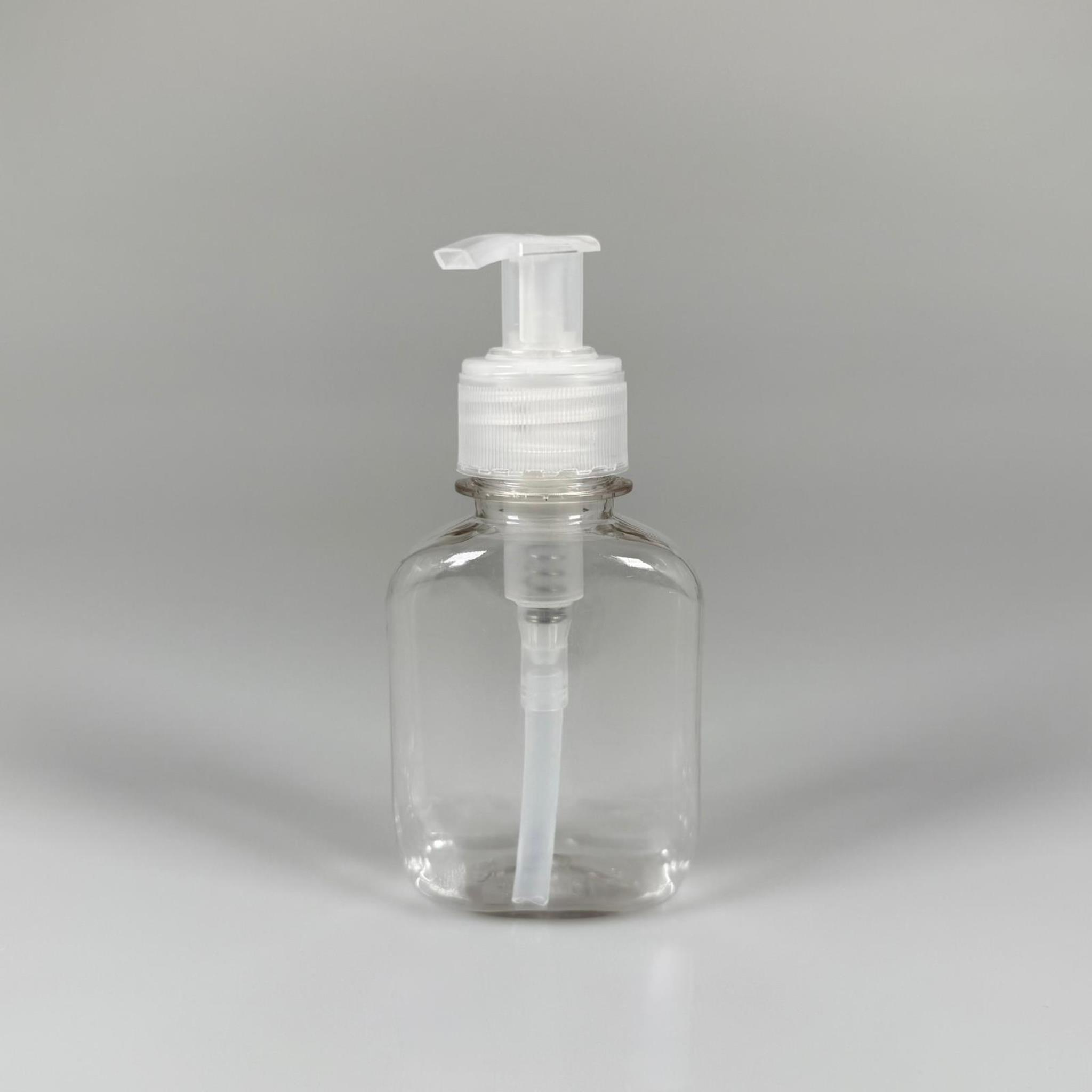 mini sabunluk, seyahat cep boy krem, losyon ambalajı -  100 ml plastik pet şişe + şeffaf sıvı sabun pompası set