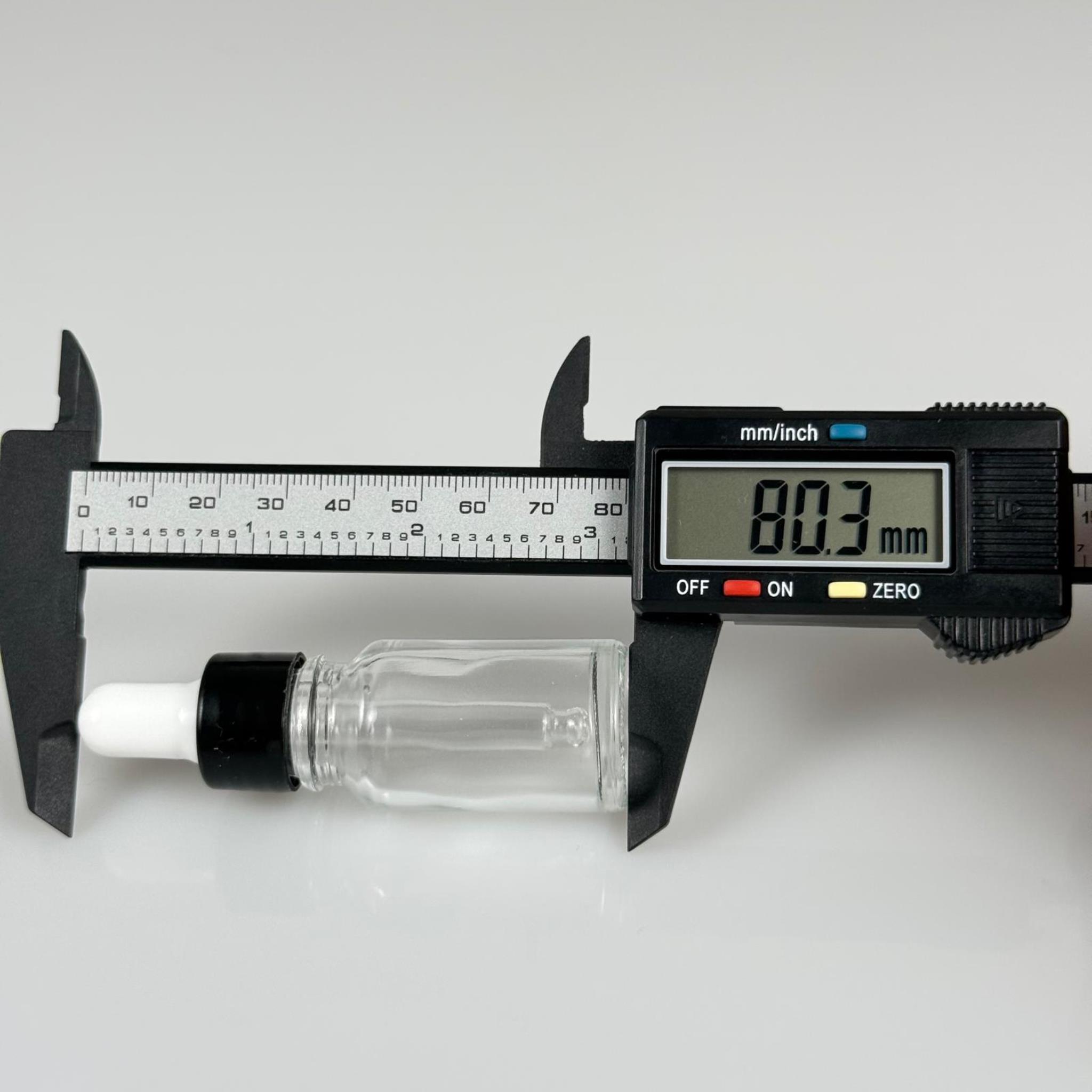 10 CC ŞEFFAF CAM DAMLALIKLI ŞİŞE - BEYAZ EMZİK + SİYAH DÜZ KAPAK + CAM PİPET TAKIM - 10 ML DAMLALIKLI ŞİŞE SETİ