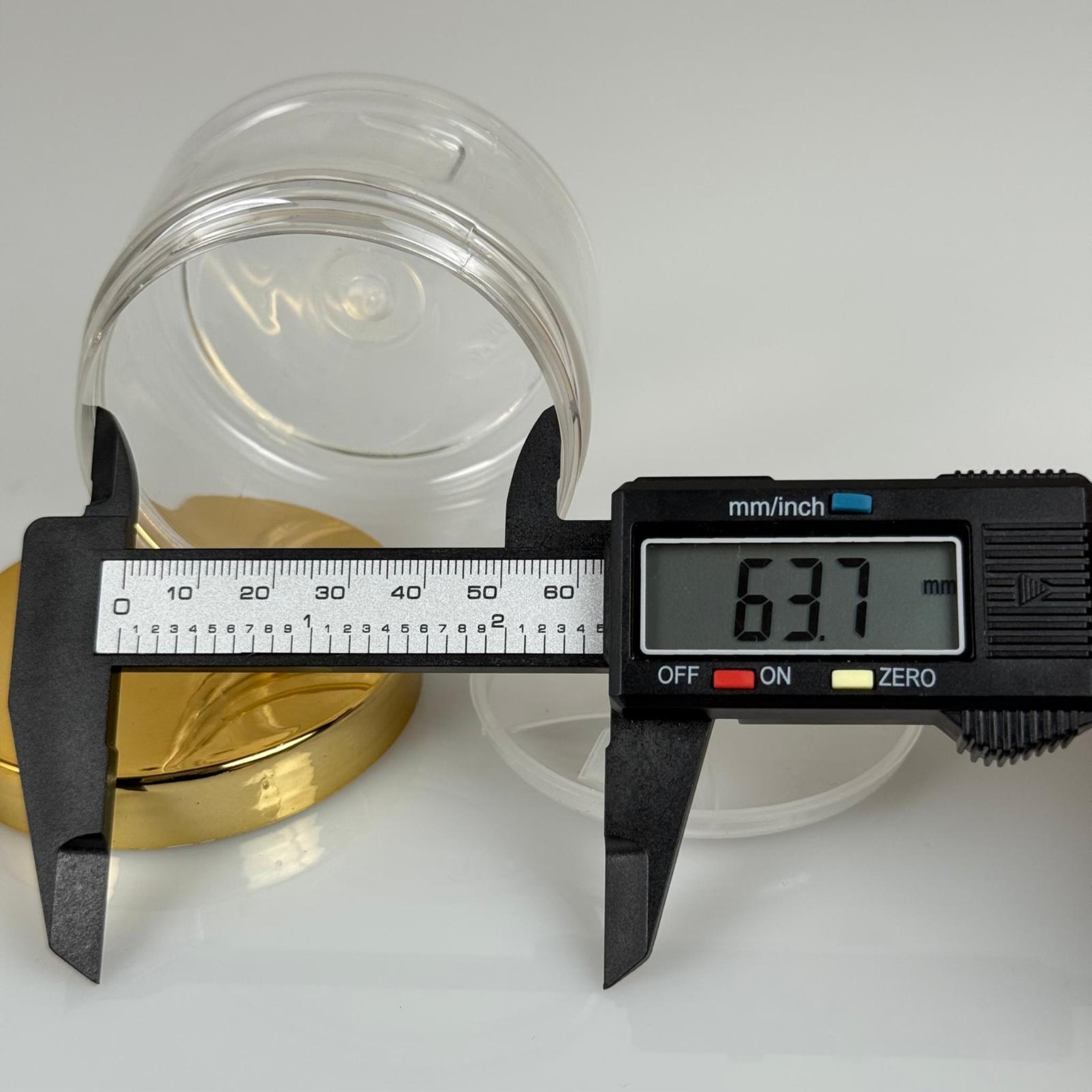 150 ML SERT PET KAVANOZ + GOLD KAPLAMALI PLASTİK KAPAK + İÇ TIPA - 150 CC KALIN ŞEFFAF PLASTİK KAVANOZ GOLD KAPLAMALI PLASTİK KAPAKLI İÇ TIPALI TAKIM - KREM KAVANOZLARI