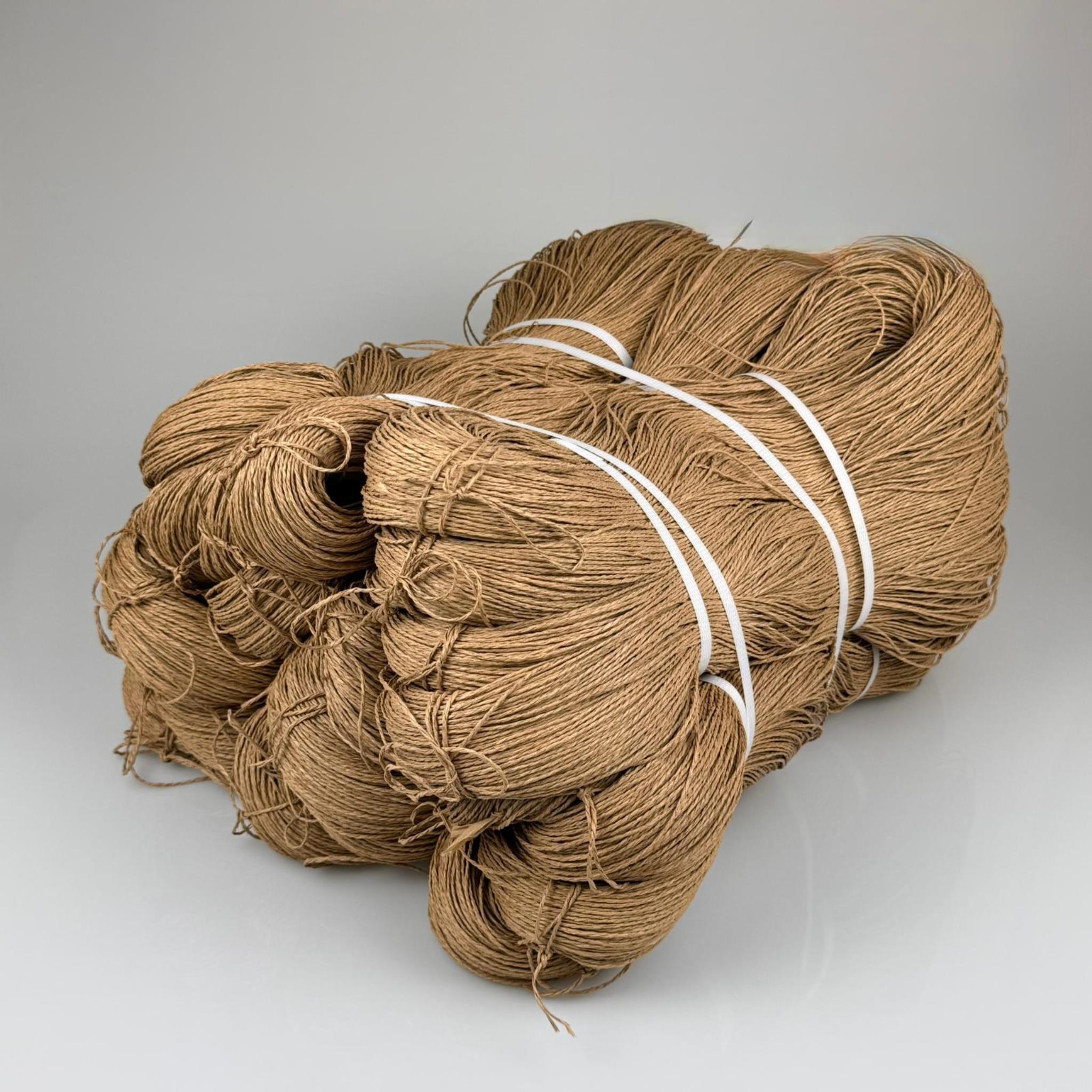 KAĞIT İP DOĞAL HASIR RENGİ - 5 KG - Çile Kağıt İp Çanta ve Hobi El Örgü İpi, Ebruli Kağıt İp - Kağıt iplik çanta vb. örgüde kullanılır