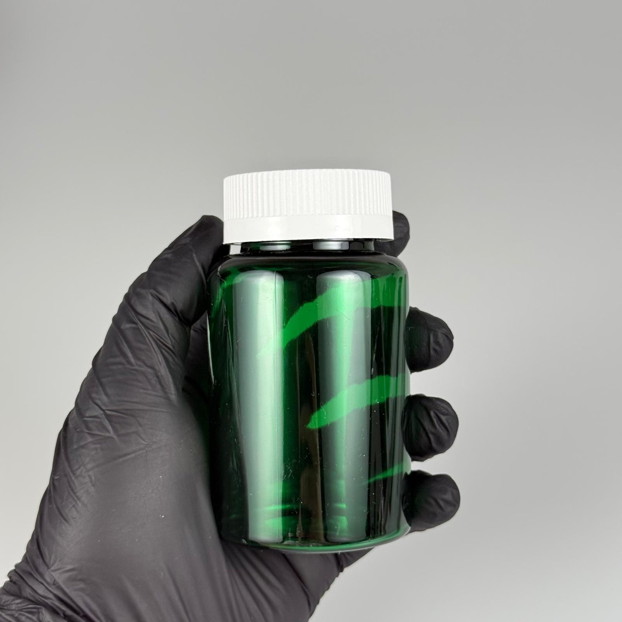 150 ML ÇOCUK KİLİT KAPAKLI TABLET ŞİŞESİ  - 150 CC YEŞİL PET KAVANOZ + 38 MM BEYAZ ÇOCUK KİLİTLİ KAPAK TAKIM -  KAPSÜL KUTUSU - İLAÇ ŞİŞESİ - MEDİKAL HAP ŞİŞESİ - FARMASÖTİK KAVANOZ