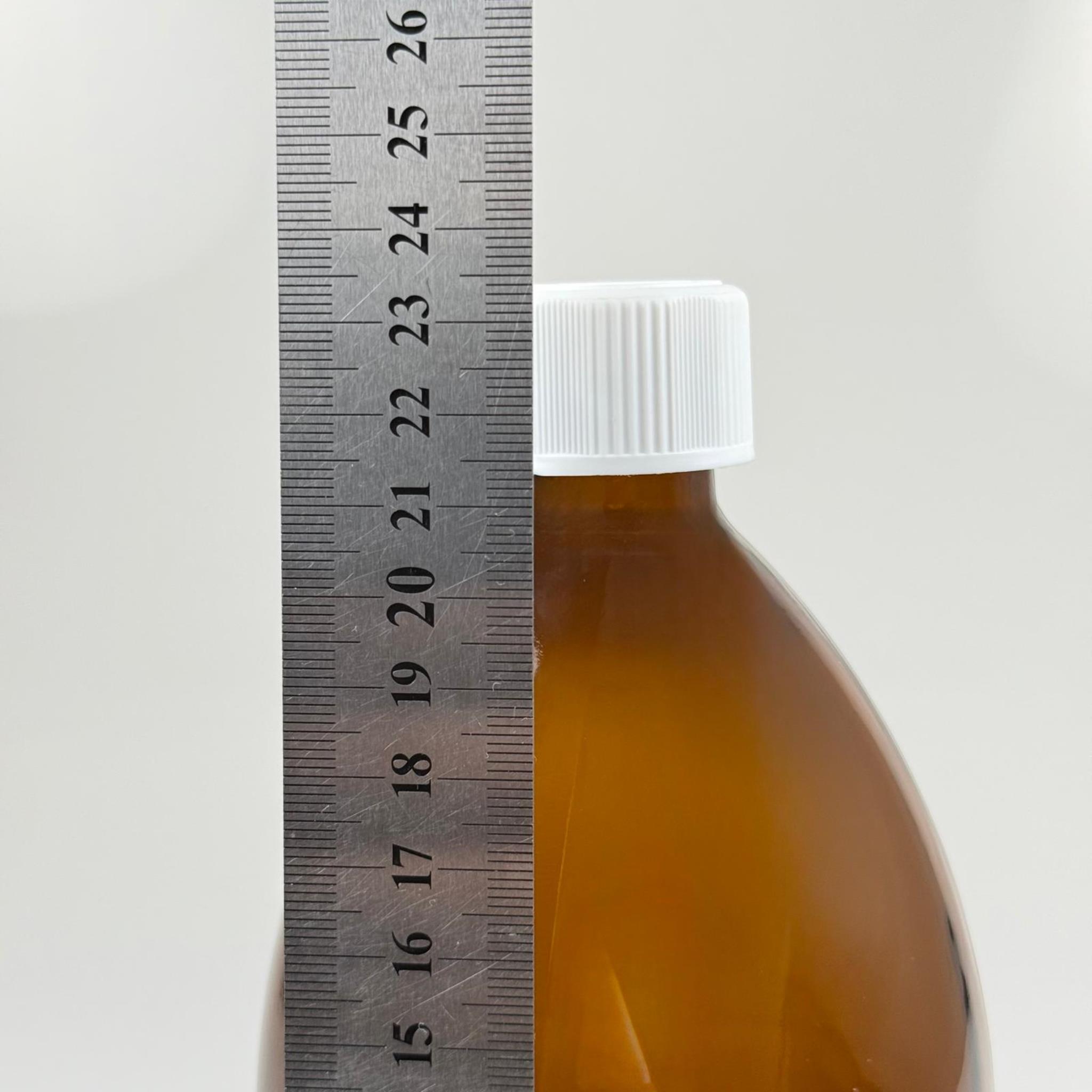 1000 CC AMBER TOMBUL ÖZEL SERİ CAM ŞİŞE - BEYAZ ÇOCUK KİLİTLİ KAPAKLI - 1000 ML CAM ECZA ŞİŞESİ - KAHVERENGİ