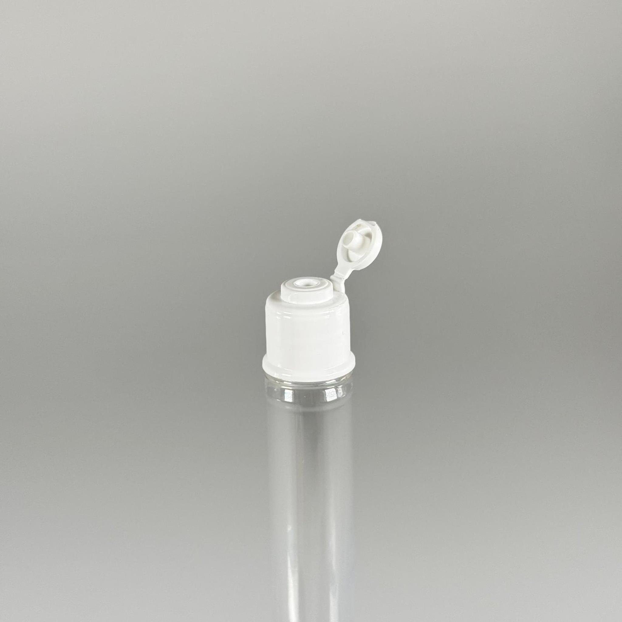 16 CM TÜP - 45 CC UZUN İNCE PET ŞİŞE - BEYAZ AKITICI FLİPTOP KAPAKLI TAKIM - UZUN PLASTİK DAMLATMA ŞİŞESİ