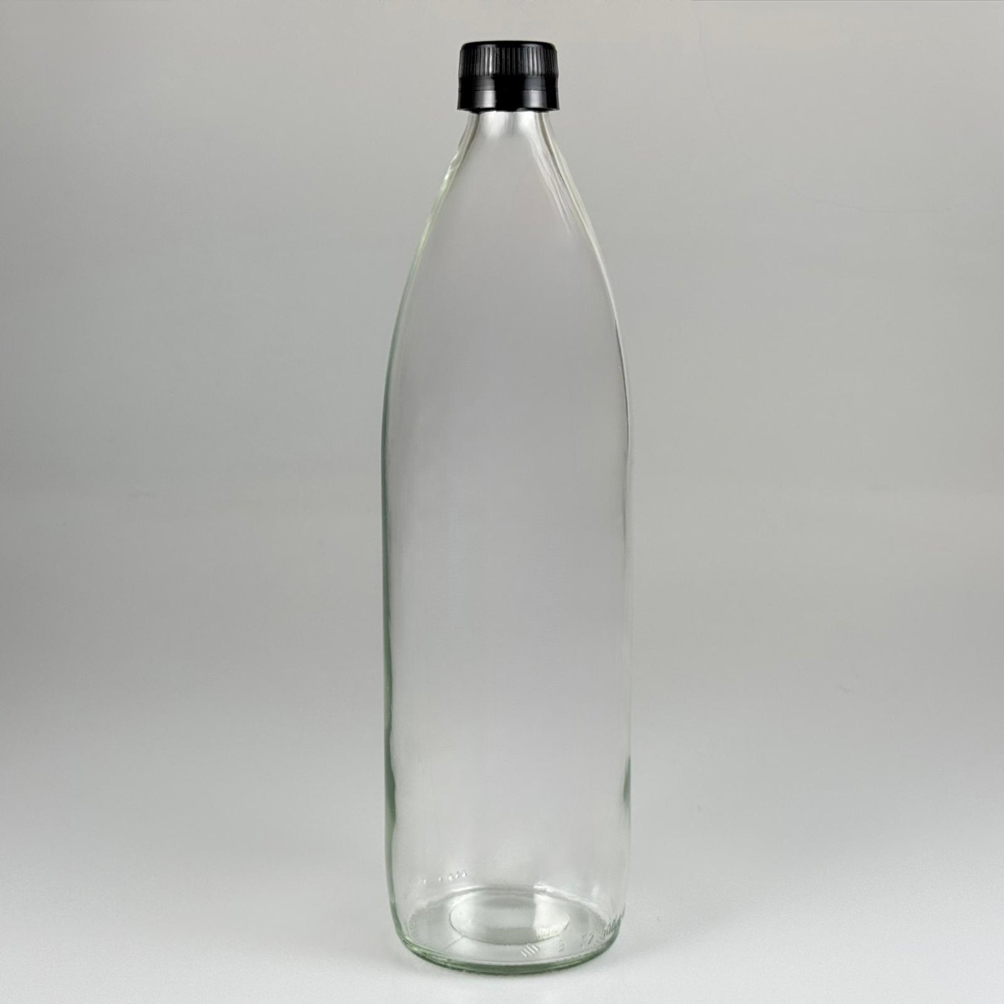 1000 CC CAM ŞİŞE - SİYAH KİLİTLİ KAPAKLI - 1 LİTRE CAM ŞİŞE - 1000 ML KAPAKLI CAM ŞİŞE