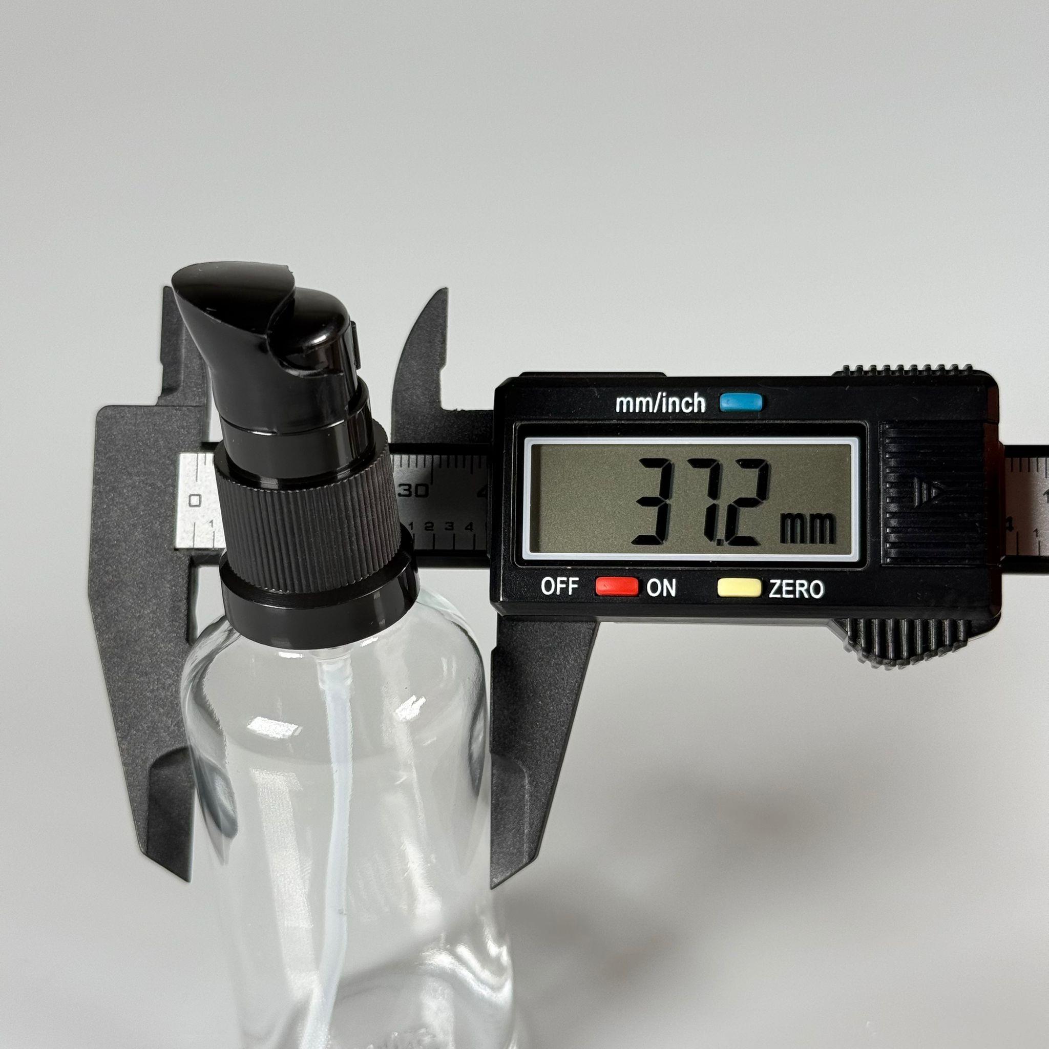 50 CC ŞEFFAF CAM ŞİŞE - SIZDIRMAZ ETEKLİ SİYAH LOSYON POMPALI TAKIM - 50 ML LOSYON ŞİŞESİ - YAĞ, KREM GİBİ YOĞUN KIVAMLI SIVILAR İÇİN CAM AMBALAJ