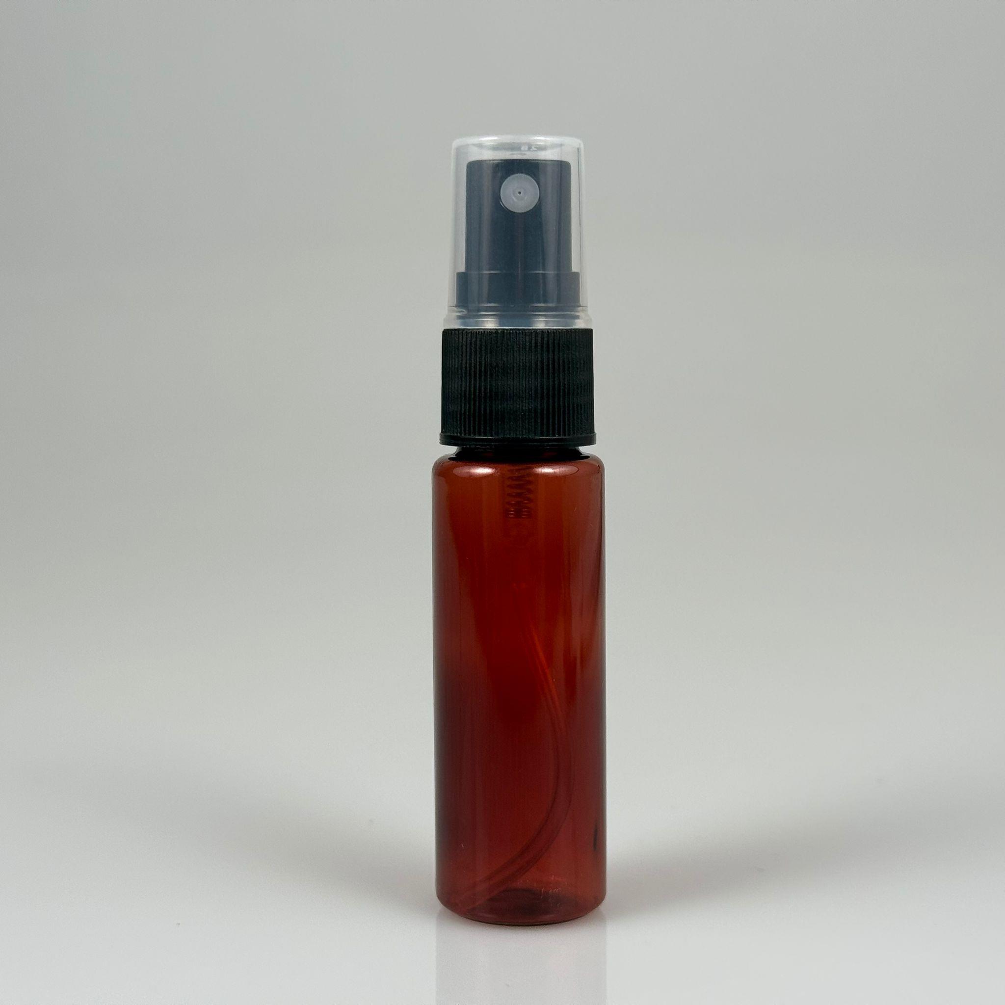 20 CC AMBER PET ŞİŞE - SİYAH SPREYLİ TESTER 20 ML PLASTİK ŞİŞE