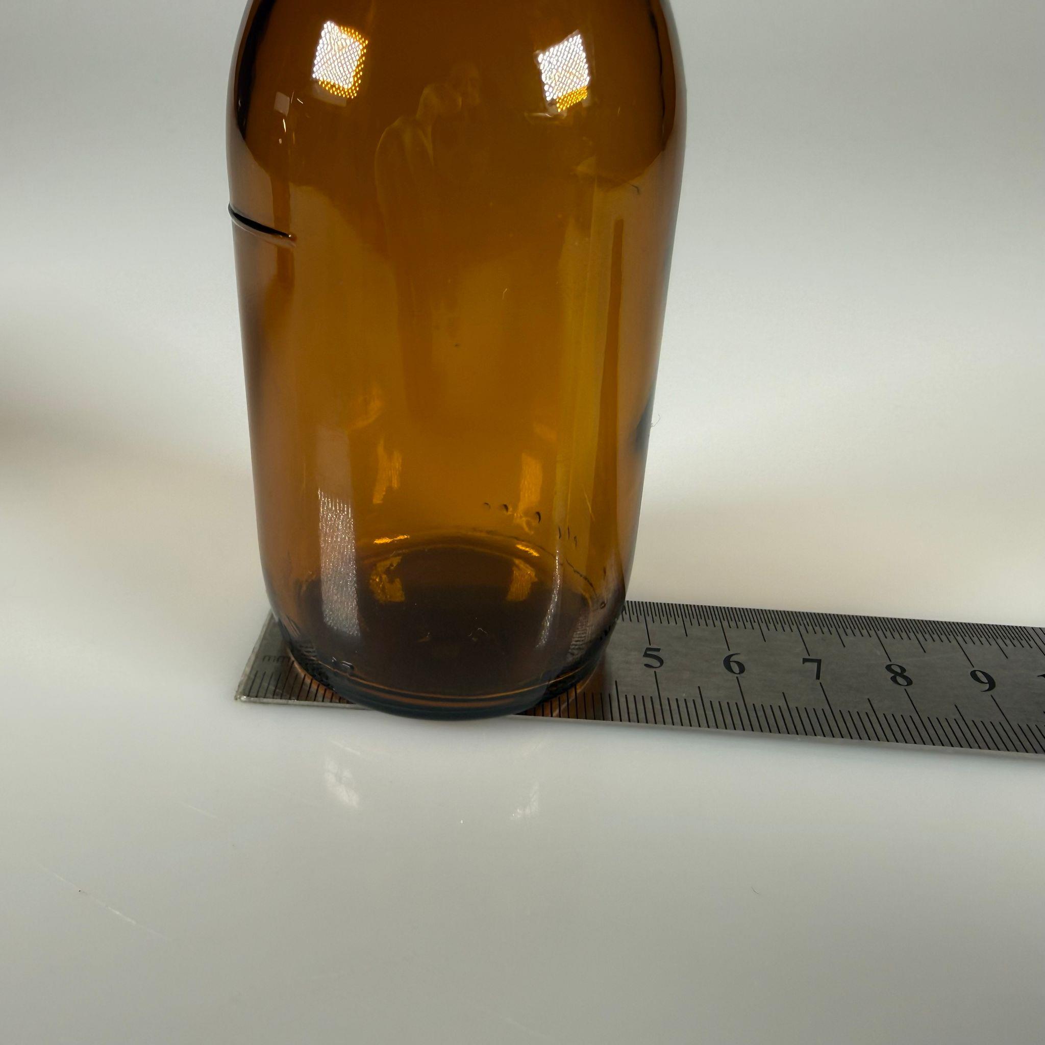 100 ML DOLUMU KOLAY, GENİŞ AĞIZLI İÇTEN DAMLALIKLI ŞİŞE (28 MM AĞIZ)  - 100 CC SİYAH CONTALI KAPAKLI İÇTEN DAMLALIKLI CAM ECZA ŞİŞESİ - AMBER KAHVERENGİ