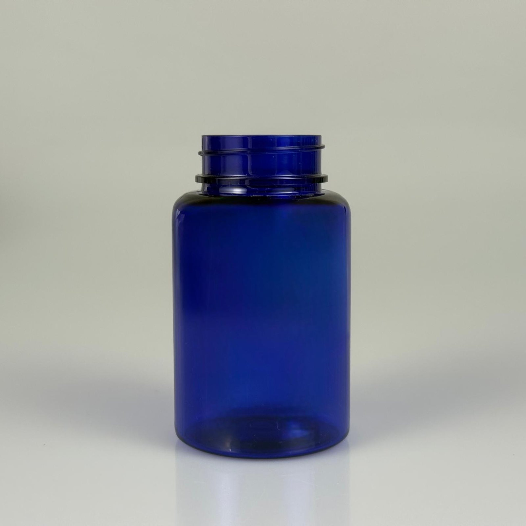 150 CC MAVİ PET TABLET ŞİŞESİ - 38 AĞIZ KAPAKSIZ - 150 ML KAPSÜL KUTUSU - İLAÇ ŞİŞESİ - MEDİKAL HAP ŞİŞESİ - FARMASÖTİK KAVANOZ