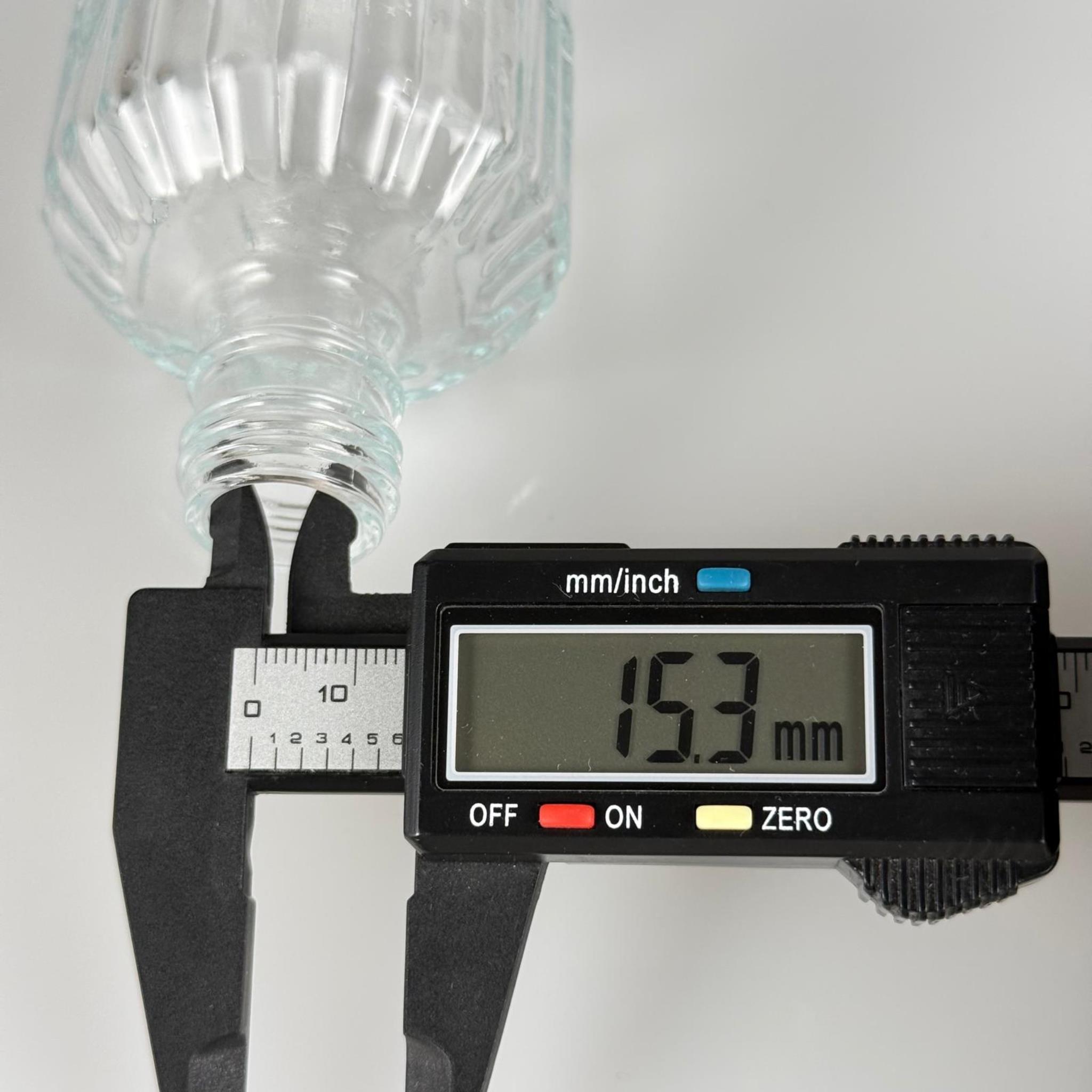 200 CC CAM SİLİNDİR ZÜMRÜT ÇİZGİLİ KOLONYA ŞİŞESİ 24 MM
