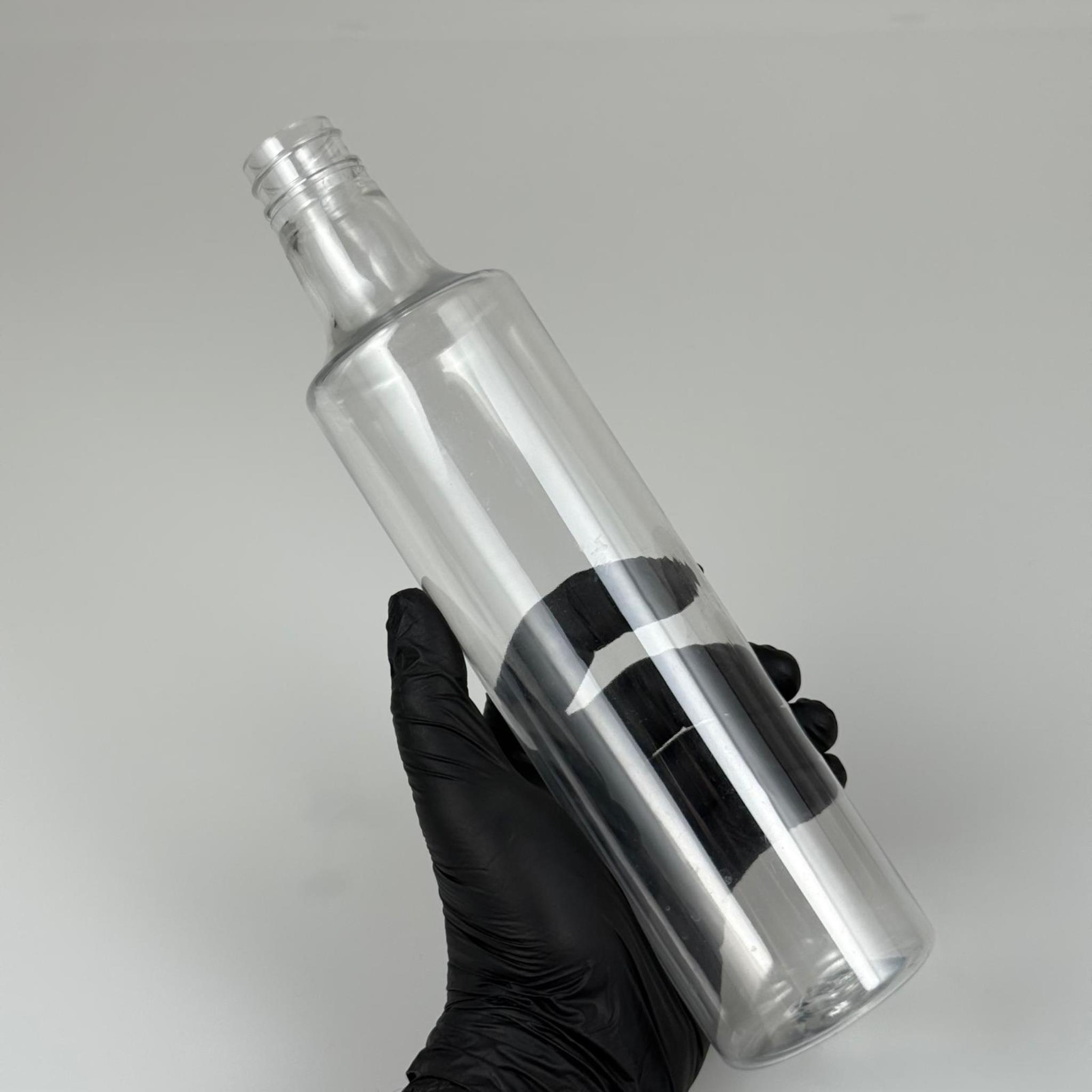 500 CC DORİKA SİLİNDİR PET ŞİŞE - 28 AĞIZ KAPAKSIZ -  (60 GR) CAM GÖRÜNÜMLÜ SERT KALIN KIRILMAZ 500 ML SİLİNDİR PLASTİK ŞİŞE