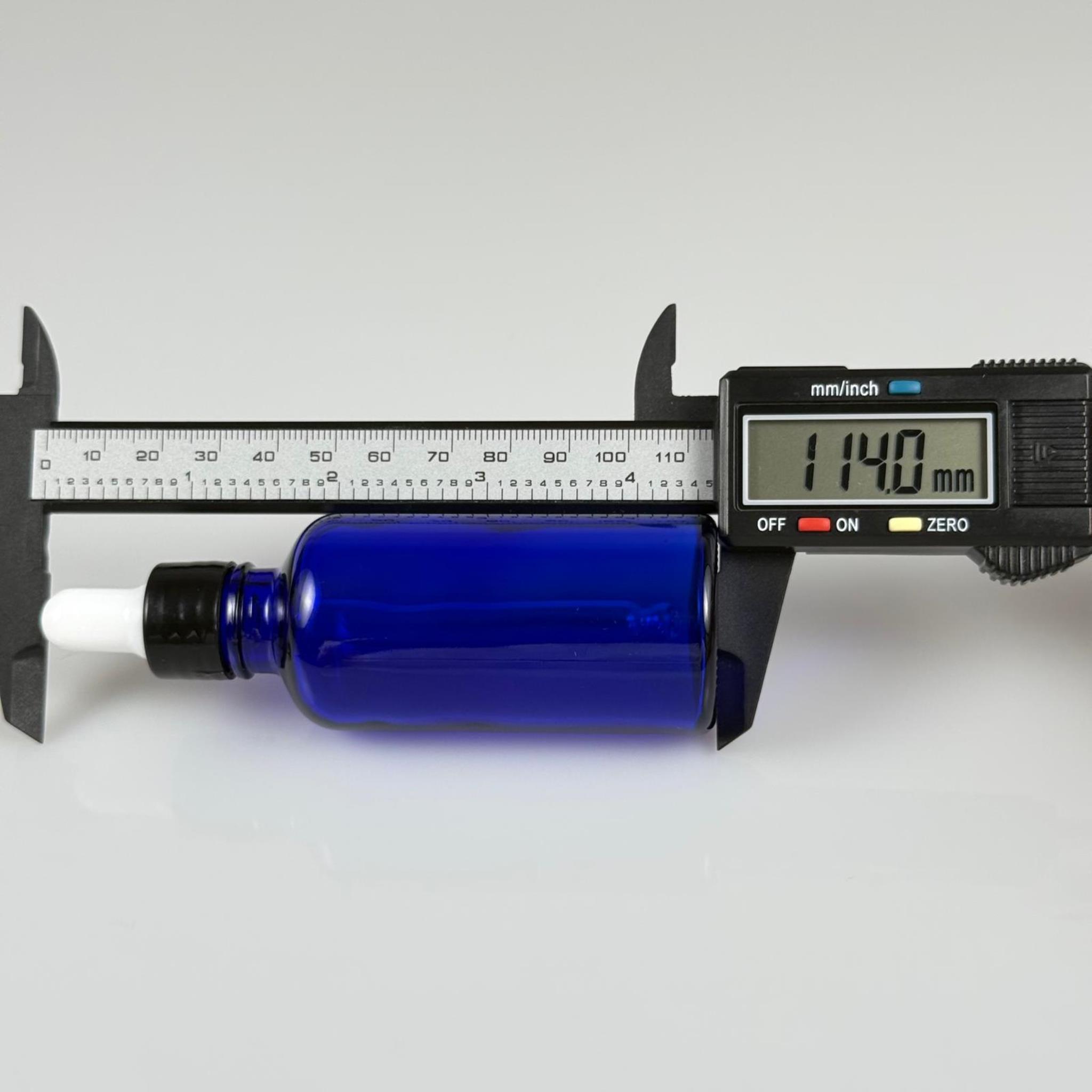 50 CC MAVİ CAM DAMLALIKLI ŞİŞE - BEYAZ EMZİK + SİYAH DÜZ KAPAK + CAM PİPET TAKIM - 50 ML DAMLALIKLI ŞİŞE SETİ