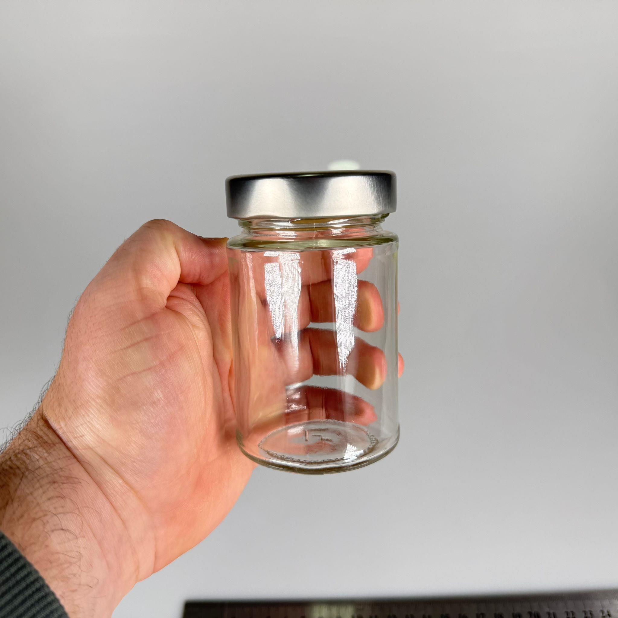 220 CC ALMAN ERGO KAVANOZ - GÜMÜŞ METAL KAPAKLI - 220 ML DERİN KAPAKLI VASO PESTI BARİLLA CAM KAVANOZ - ŞİŞECAM ÜRÜN KODU: 100822