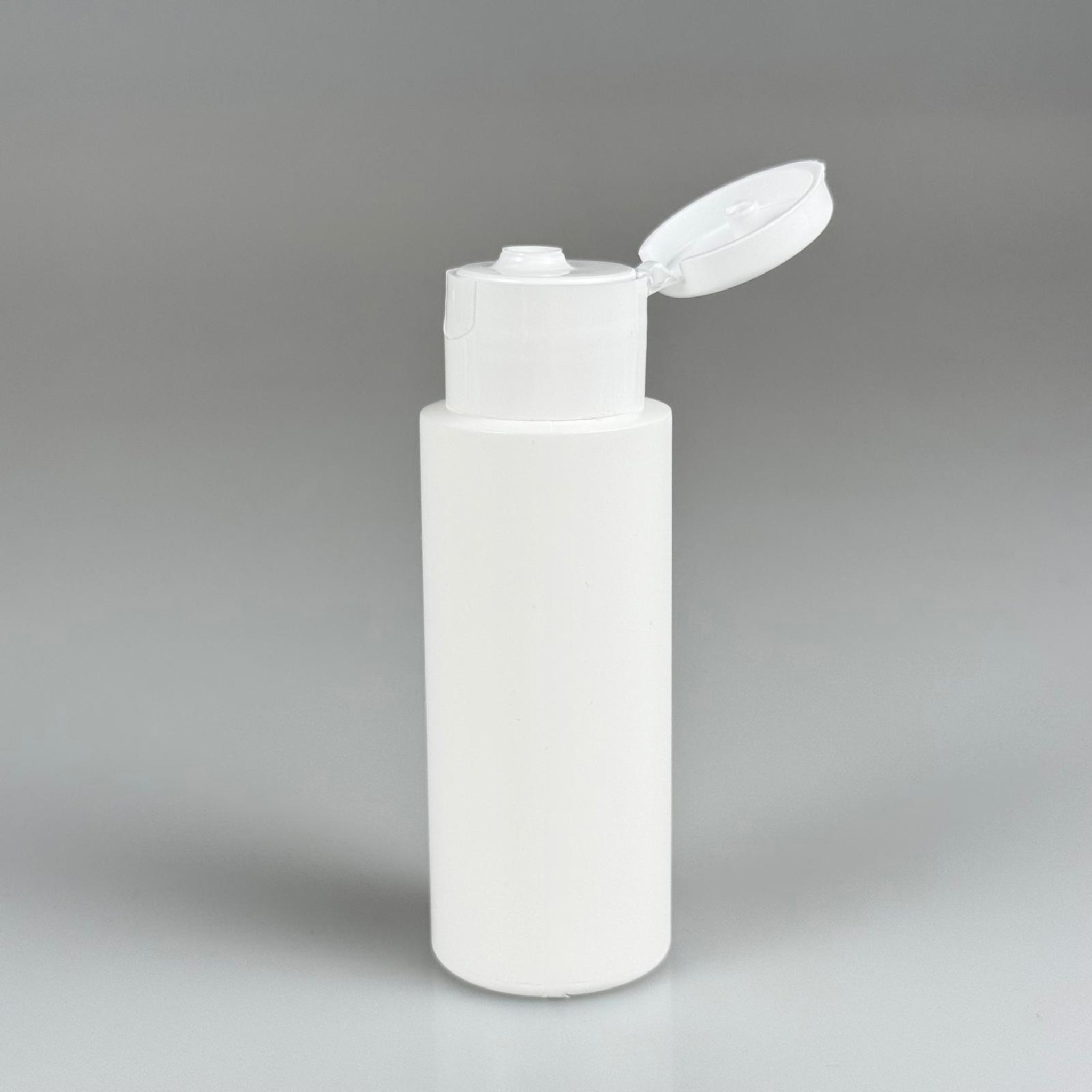 50 CC POLİETİLEN BEYAZ ŞİŞE - BEYAZ FLİP-TOP KAPAKLI TAKIM - 50 ML PLASTİK ŞİŞE