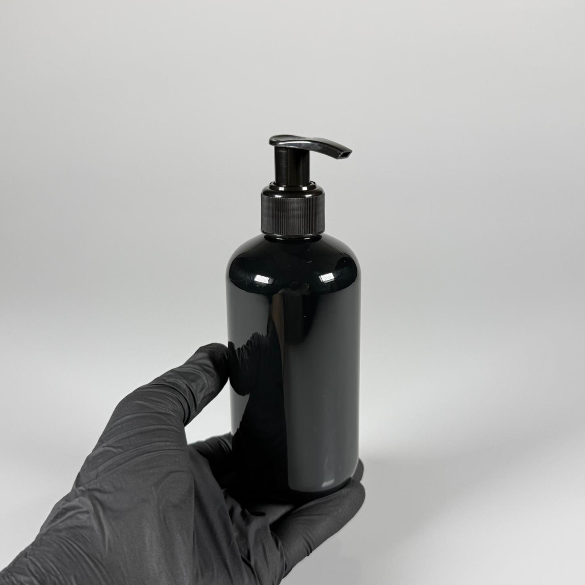 250 CC SİYAH ŞİŞE - SİYAH POMPALI - 250 ML POMPALI PLASTİK ŞİŞE - ZEYNEP MODEL PET ŞİŞE