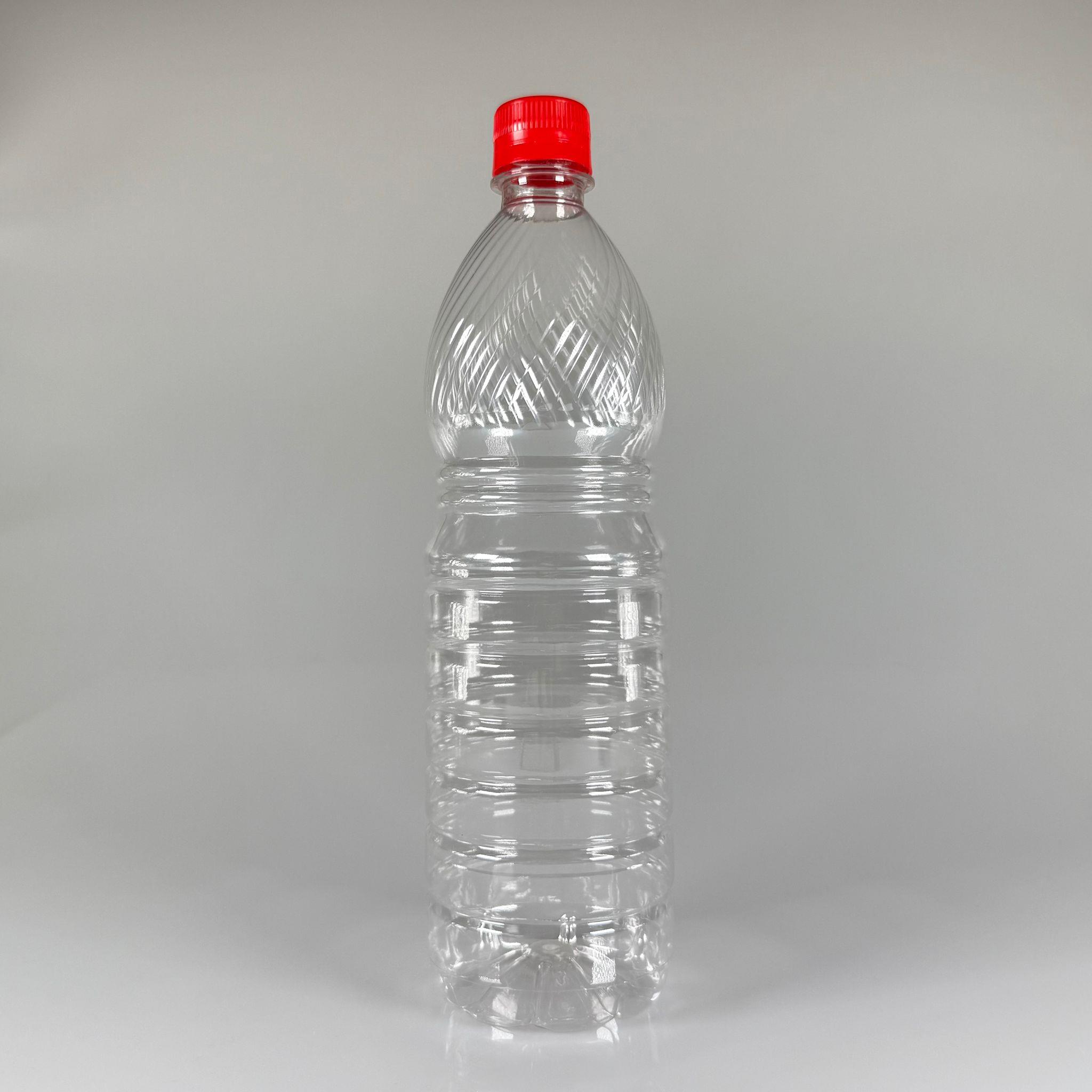 1 LT KİLİTLİ KAPAKLI PET ŞİŞE - KIRMIZI KAPAKLI 1 LİTRE BOŞ PET ŞİŞE