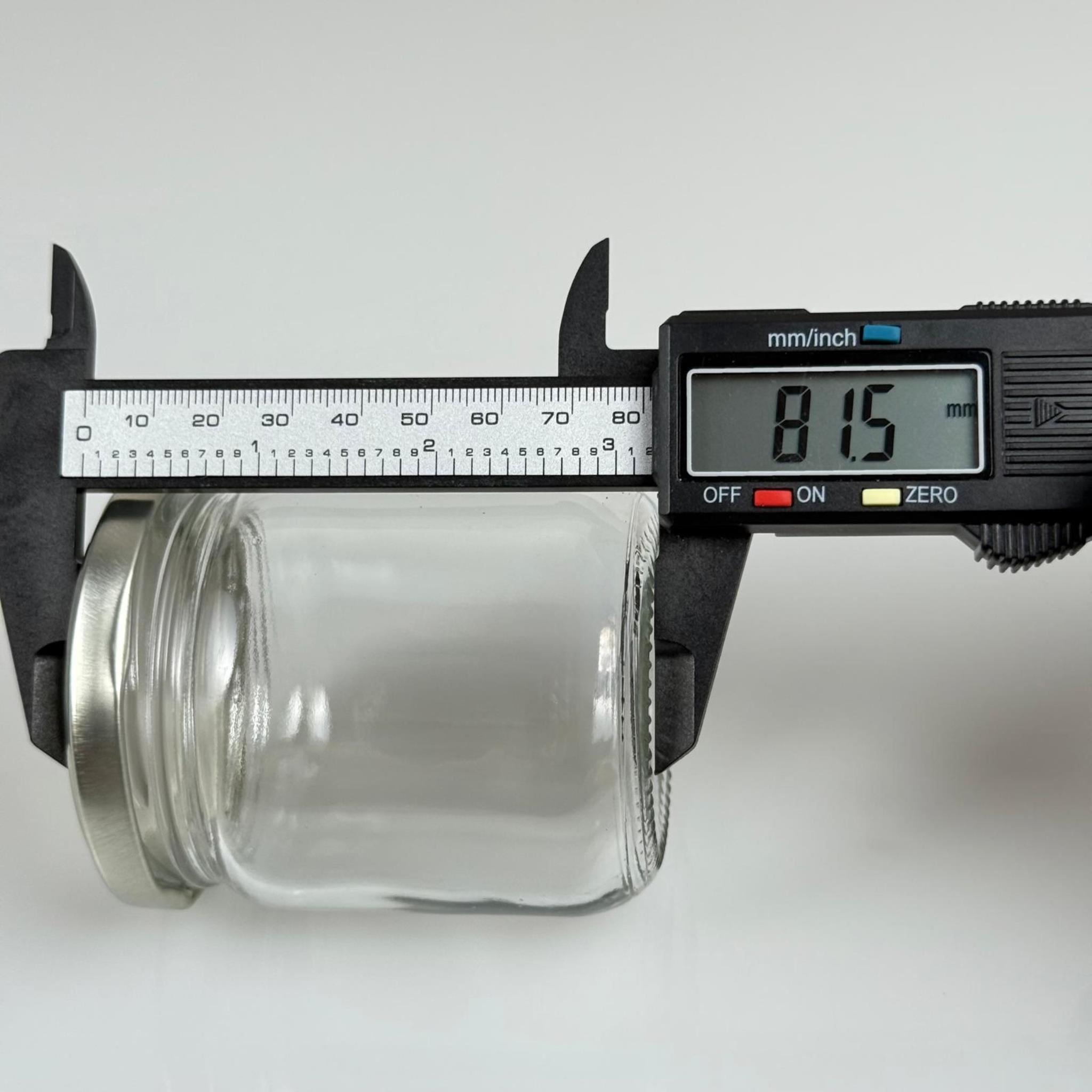 210 CC CAM KAVANOZ - GÜMÜŞ METAL KAPAKLI - 210 ML CAM KAVANOZ