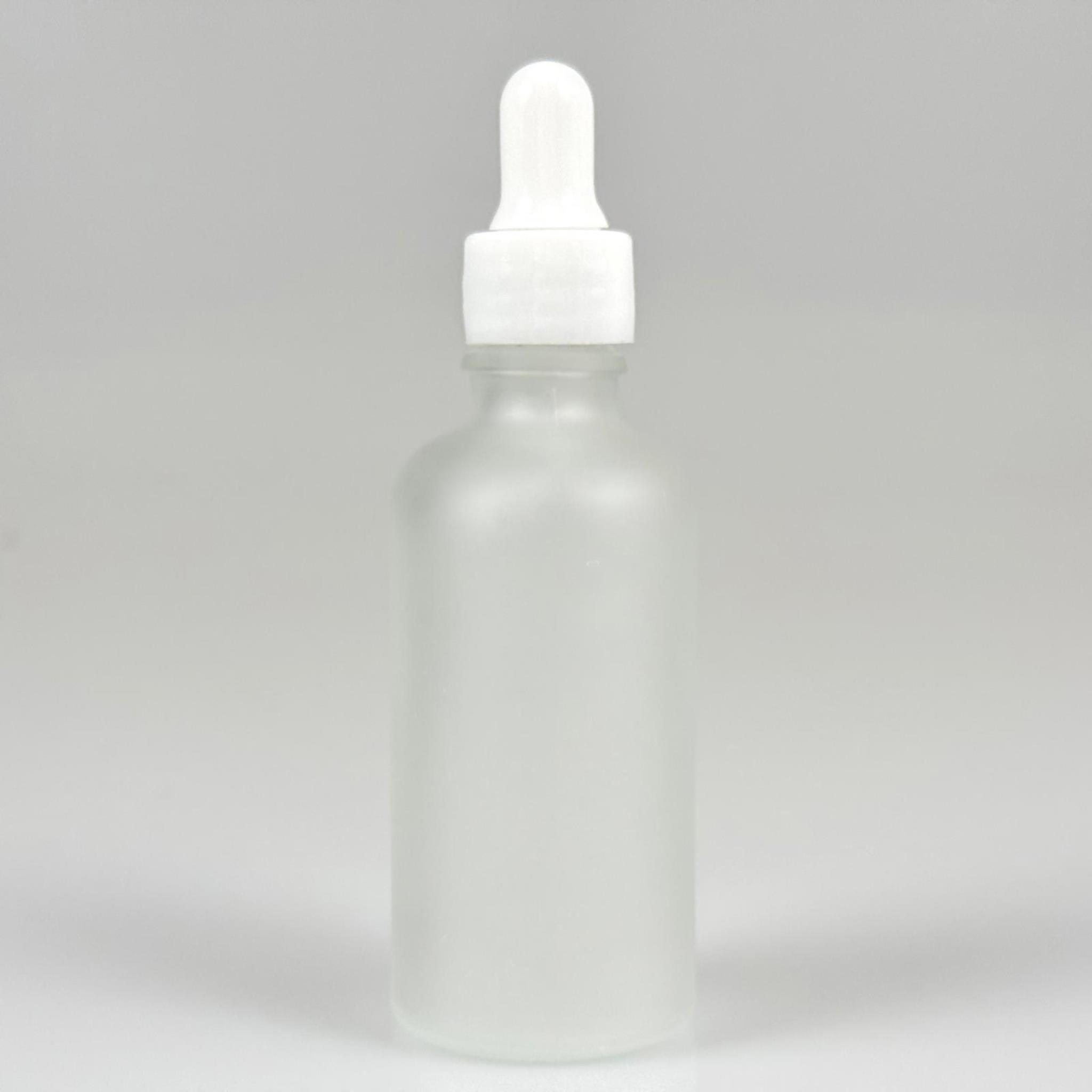 50 CC BUZLU CAM DAMLALIKLI ŞİŞE - BEYAZ EMZİK + BEYAZ DÜZ KAPAK + CAM PİPET TAKIM - 50 ML BUZLU DAMLALIKLI ŞİŞE SETİ