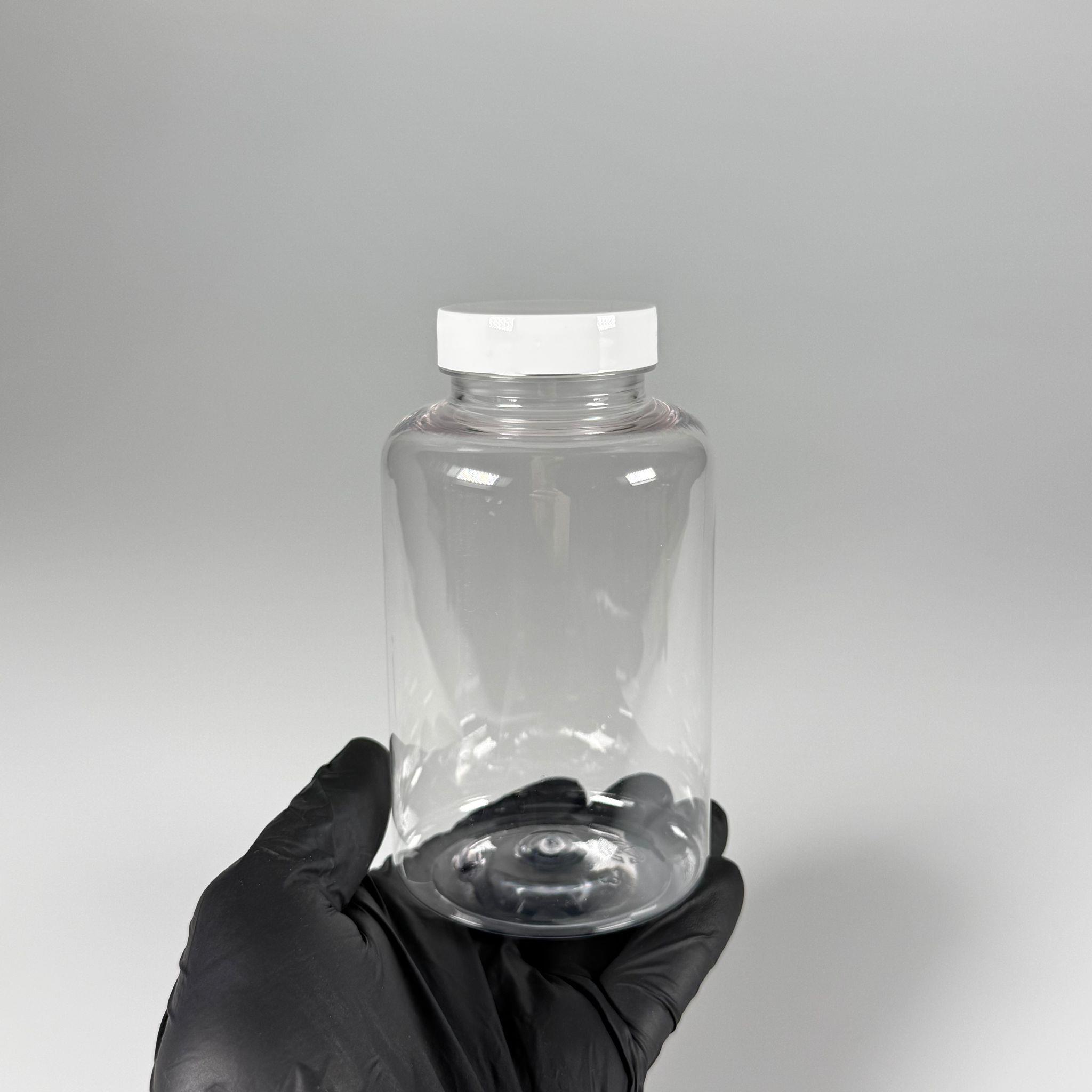 400 CC ŞEFFAF PET TABLET ŞİŞESİ - BEYAZ KAPAKLI - 400 ML KAPSÜL KUTUSU - İLAÇ ŞİŞESİ - MEDİKAL HAP ŞİŞESİ - FARMASÖTİK KAVANOZ