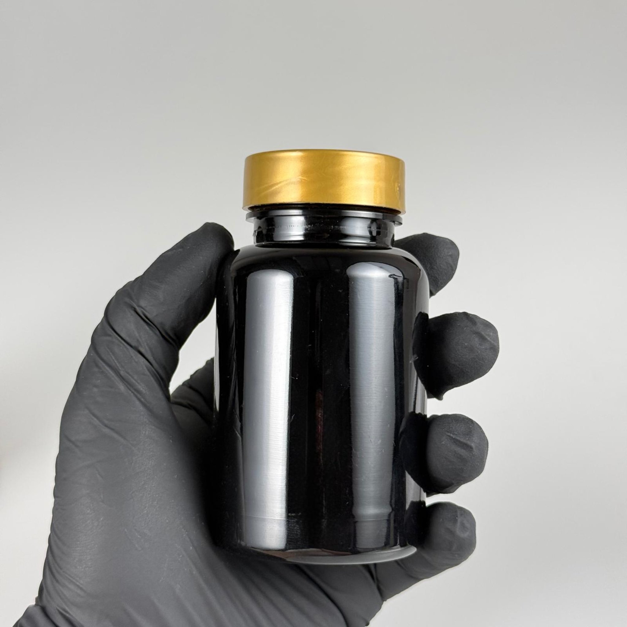 150 CC SİYAH PET PUDRA ŞİŞESİ + GOLD PLASTİK KAPAKLI + PUDRA TIPALI TAKIM - 150 ML PUDRA KUTUSU, EKO TUZLUK