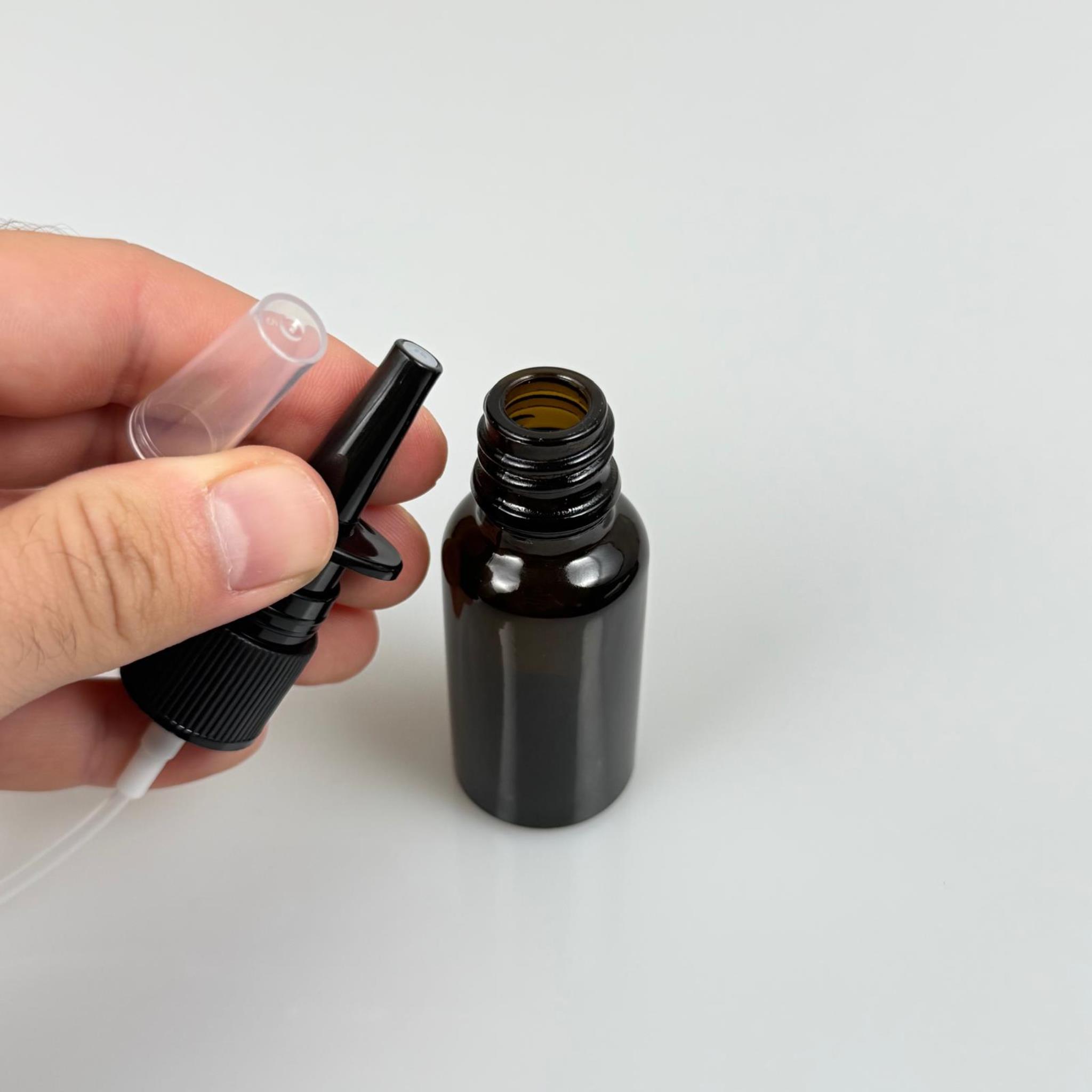 20 ML BURUN SPREY ŞİŞE - CAM KOYU AMBER