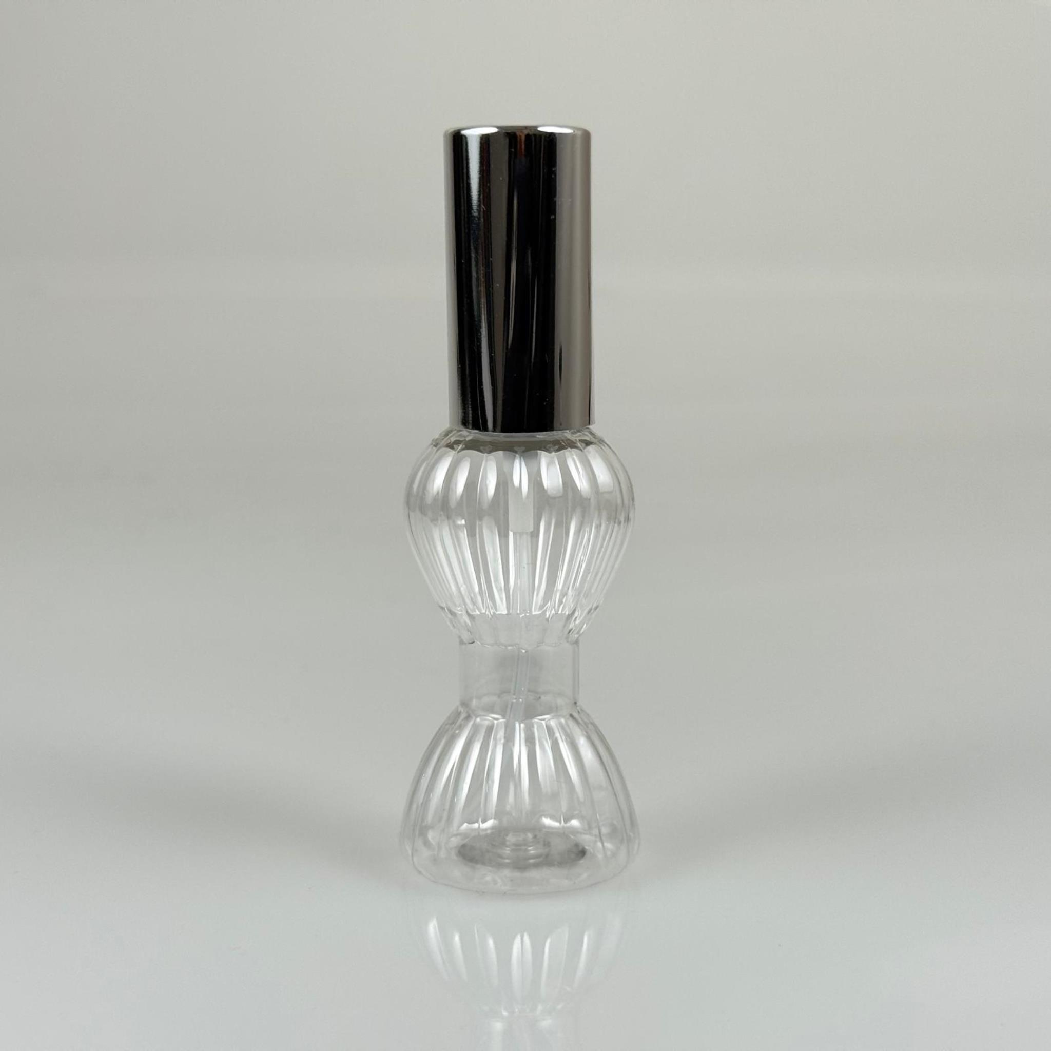 40 ML PET KOLONYA, PARFÜM VB ŞİŞELERİ - METAL ALÜMİNYUM GÜMÜŞ KAPAK + VİDALI SPREY + 40 CC MİNİ PIRLANTA ŞİŞE SET TAKIM
