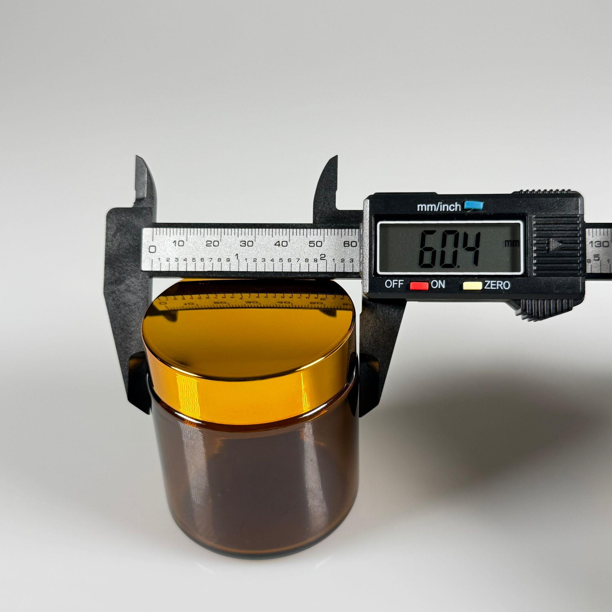 100 CC CAM AMBER KREM KAVANOZU - GOLD KAPAKLI İÇ CONTALI - 100 ML KAHVERENGİ KREM KAVANOZU - AMBER MUM KAVANOZU