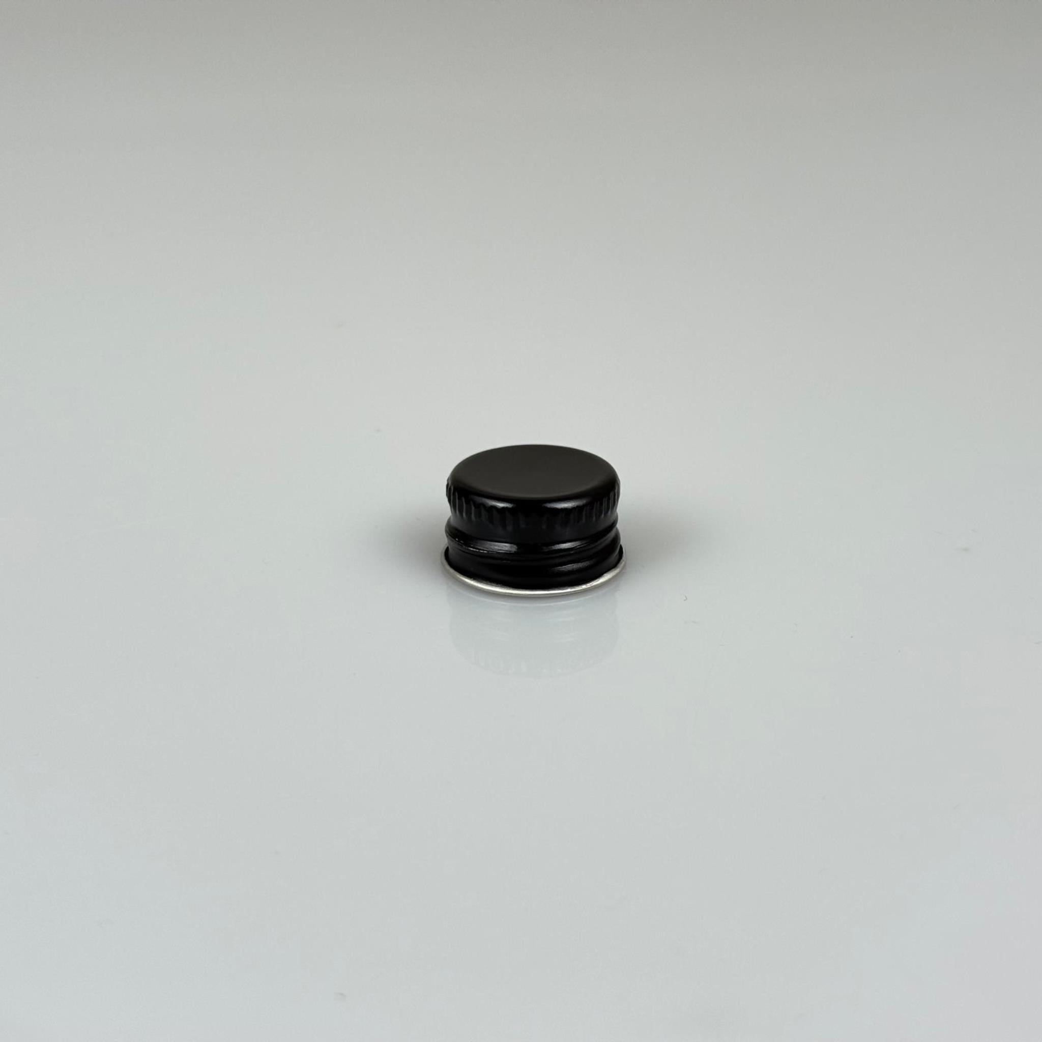 18 MM VİDALI SİYAH ALÜMİNYUM KAPAK - KÖPÜK CONTALI