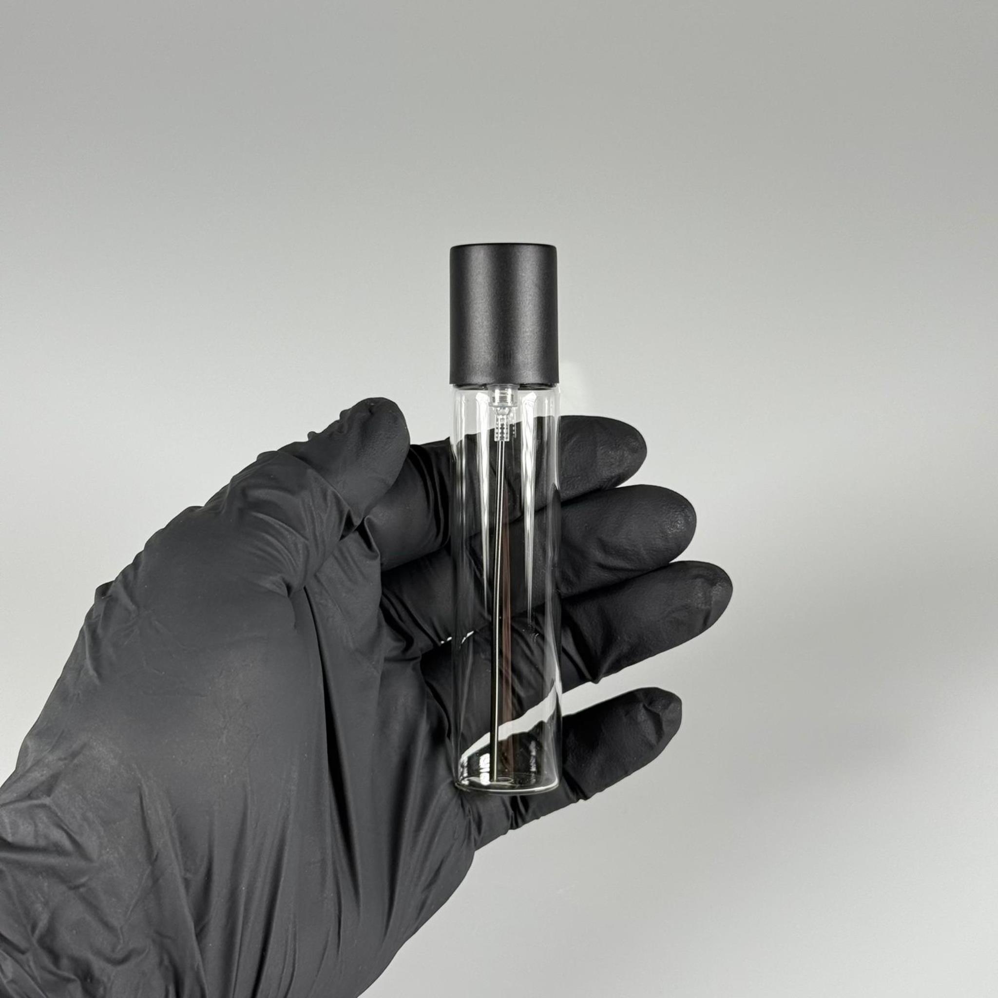 PARFÜM ŞİŞESİ 25 ML - 25 CC PARFÜM AMBALAJI VALFLİ (GEÇME AĞIZ) CAM KALEM PARFÜM İÇİN ŞİŞELERİ - SİYAH SPREY + KAPAKLI SET TAKIM