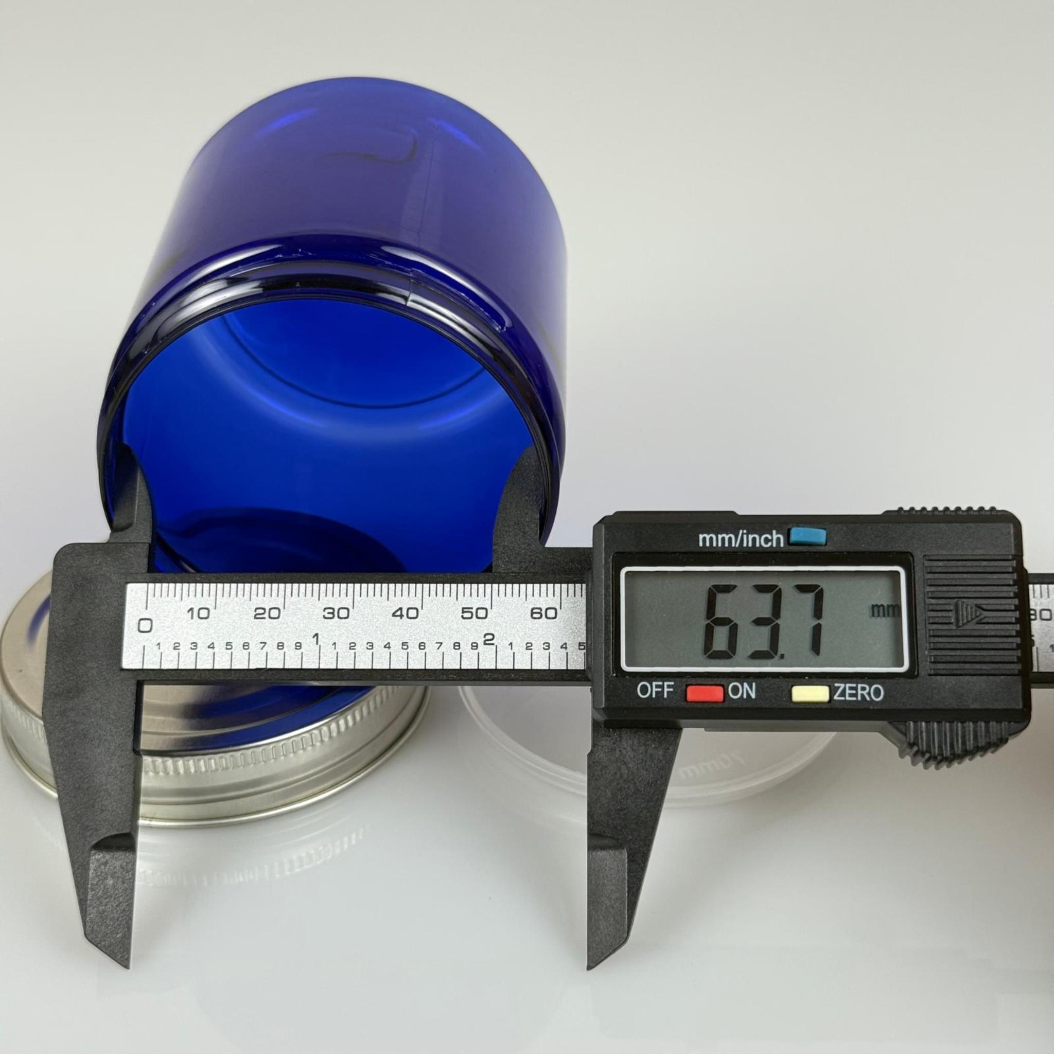 250 ML SERT PET KAVANOZ + GÜMÜŞ METAL KAPAK + İÇ TIPA - 250 CC KALIN MAVİ PLASTİK KAVANOZ GÜMÜŞ METAL KAPAKLI İÇ TIPALI TAKIM - KREM KAVANOZLARI