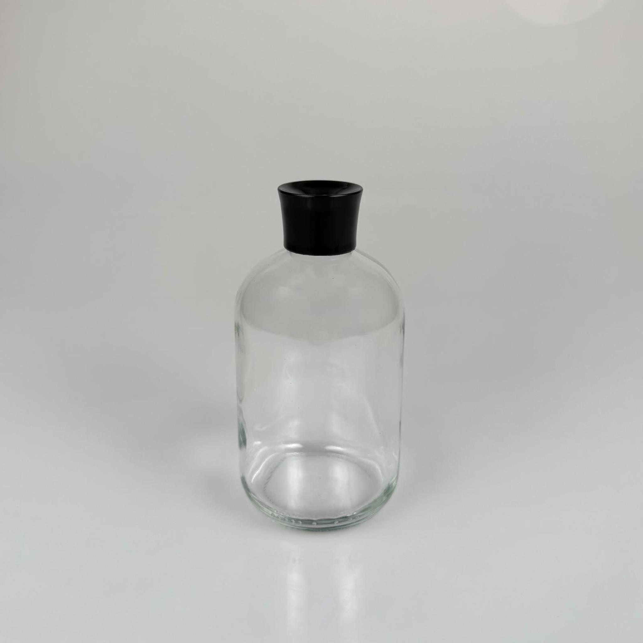 250 CC ŞEFFAF CAM BAMBU ODA KOKUSU ŞİŞESİ - 250 ML ÇUBUKLU BAMBU ODA KOKUSU ŞİŞESİ - DİFÜZÖR ŞİŞE- CAM ŞİŞE + SİYAH LÜX KAPAK + SİYAH TIPA