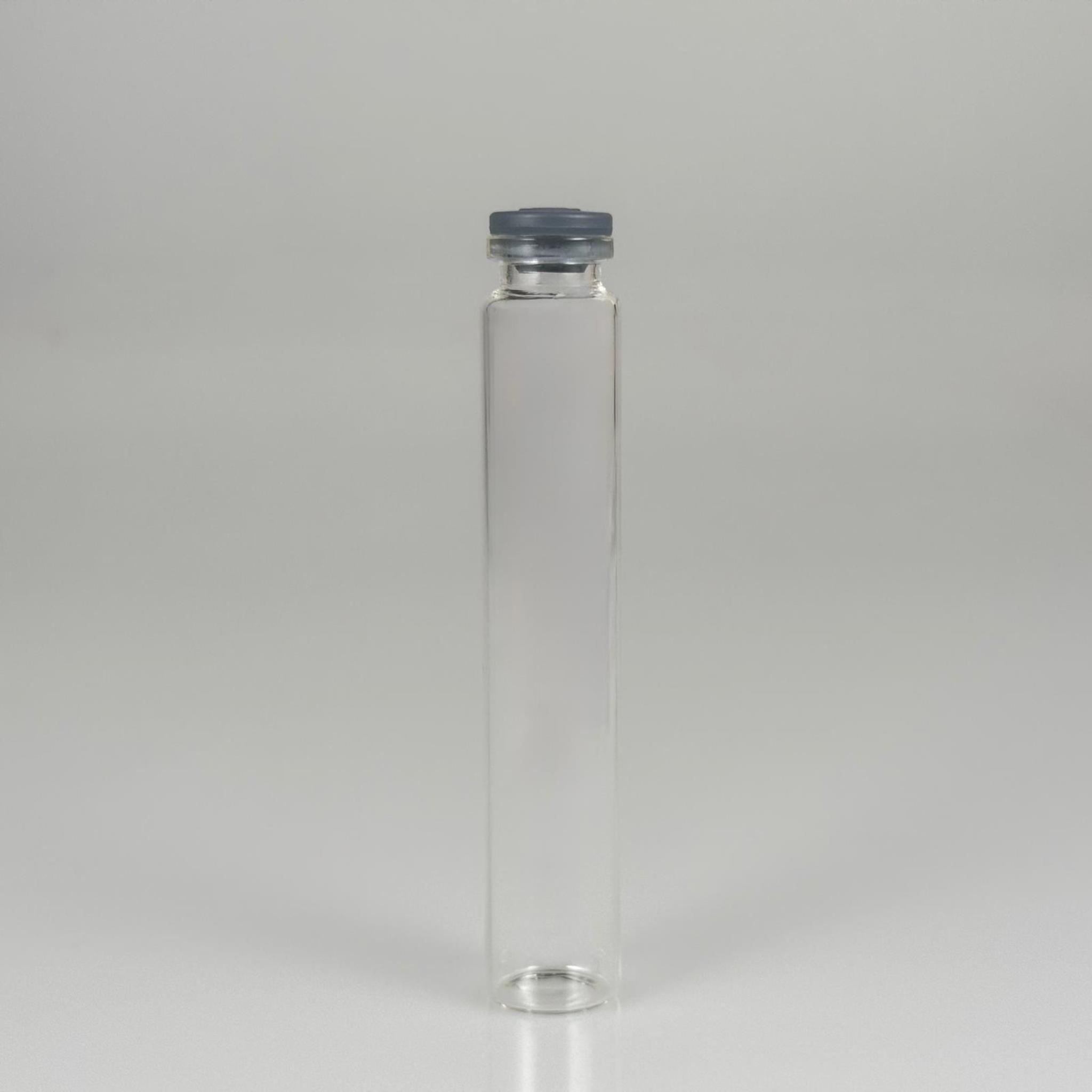 22x120 MM İNCE BOROSİLİKAT FLAKON CAM ŞİŞE 35 ML + BUTİL KAUÇUK TIPA 20 MM - ŞEFFAF CAM İLAÇ, ECZA, PENİSİLİN, MEDİKAL, LABORATUVAR, FARMASÖTİK ŞİŞELERİ
