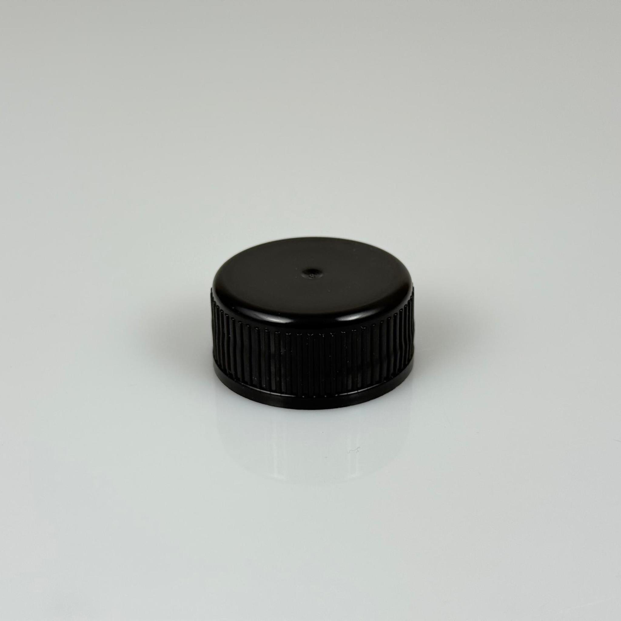 31 MM VİDALI PLASTİK KAPAK SİYAH - KÖPÜK CONTALI (MARASKA, DORİKA.  KULPLU GALON ŞİŞE - VİDALILAR UYUMLU) - bericap SK 31.5/16 PE/PVDC SIYAH 240 (BANTSIZ)
