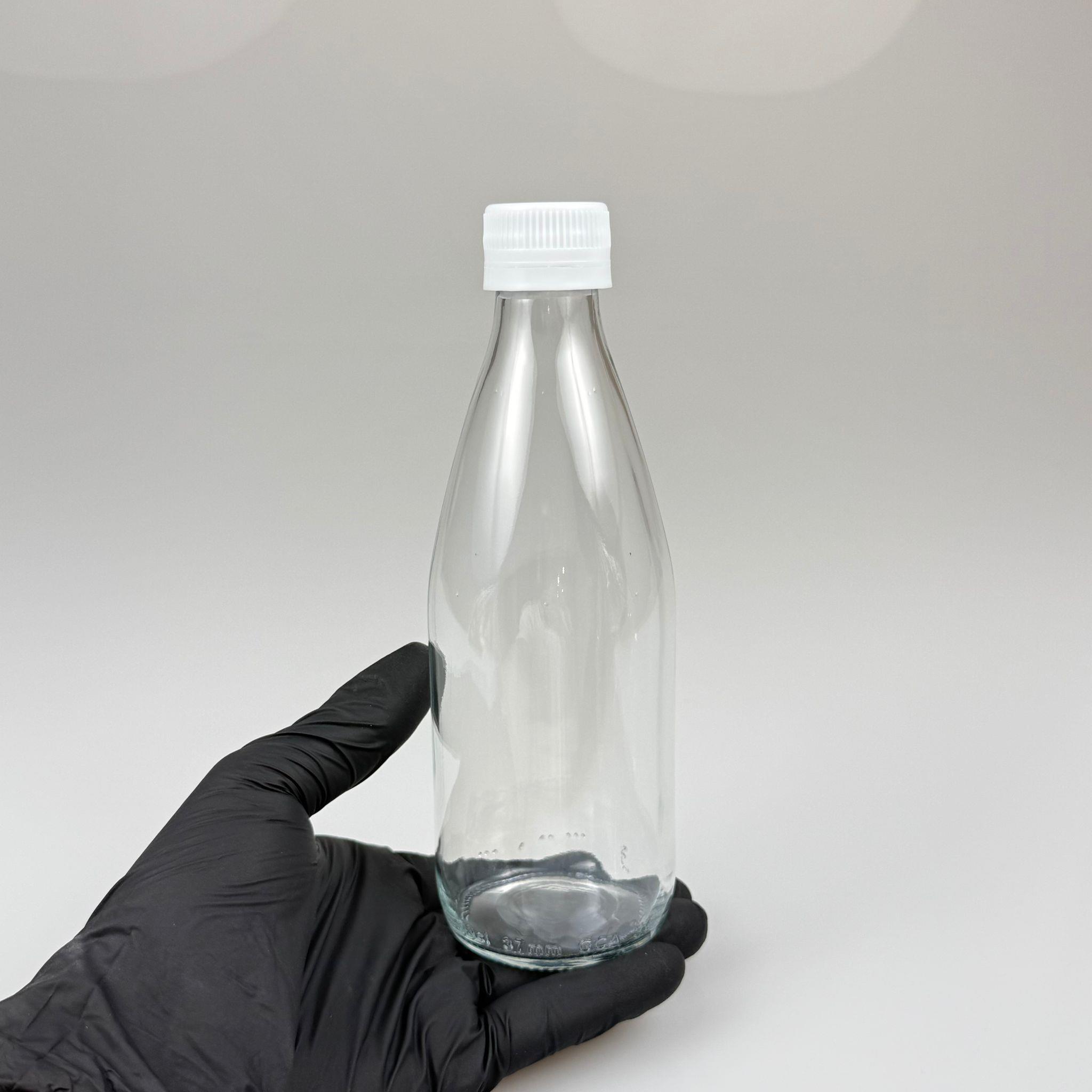 330 CC CAM ŞİŞE - BEYAZ KİLİTLİ KAPAKLI - 330 ML CAM ŞİŞE