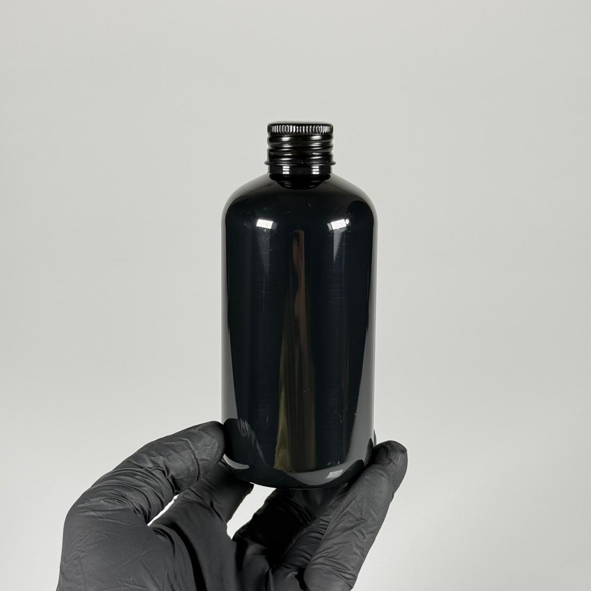 250 CC SİYAH ŞİŞE - SİYAH METAL KAPAKLI + KOLONYA TIPALI - 250 ML PLASTİK KOLONYA ŞİŞESİ - ZEYNEP MODEL PET ŞİŞE