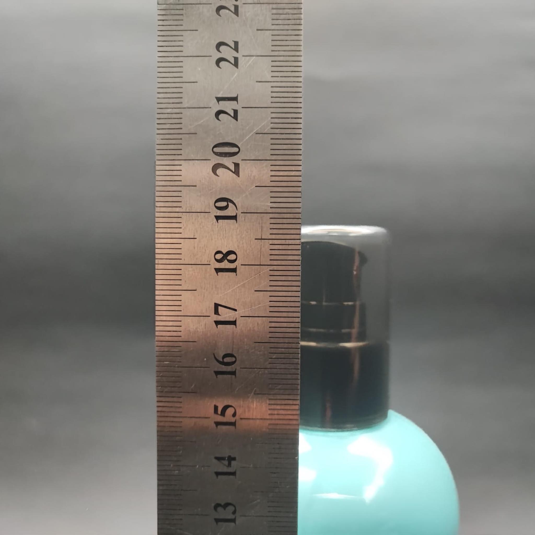 400 CC OVAL BOYUNLU SİLİNDİR PET ŞİŞE (30 GR) - SİYAH LOSYON POMPALI - 400 ML PLASTİK ŞİŞE - TURKUAZ