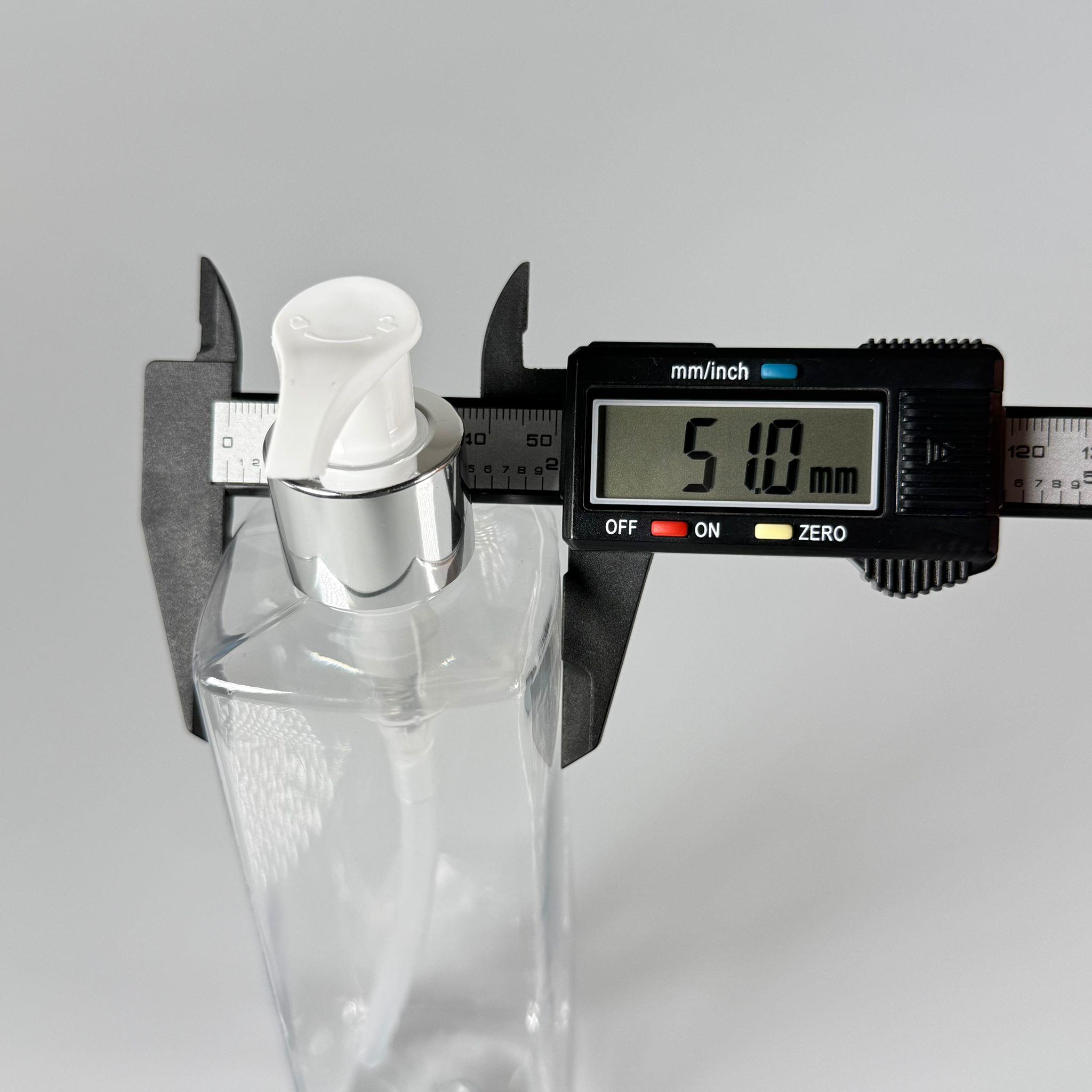 300 CC KARE PET ŞİŞE (31 GR) -  GÜMÜŞ POMPALI - 300 ML KÖŞELİ PLASTİK ŞİŞE
