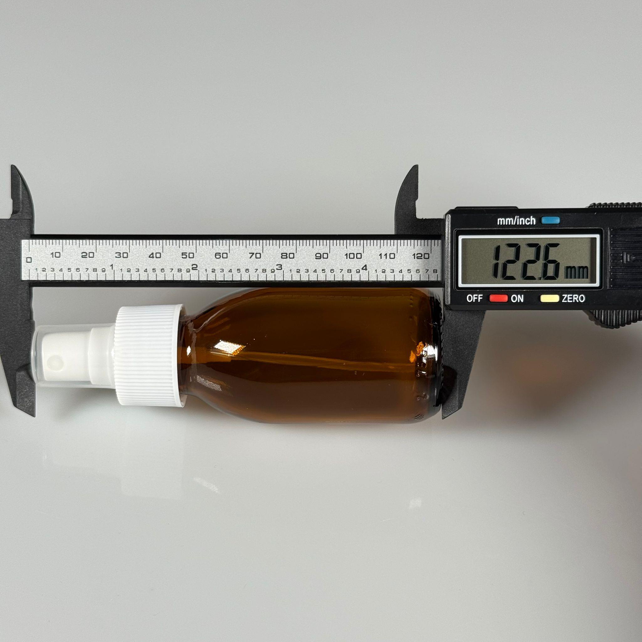 75 CC AMBER CAM ŞİŞE - BEYAZ SPREYLİ TAKIM - 75 ML KAHVERENGİ ECZA ŞİŞESİ