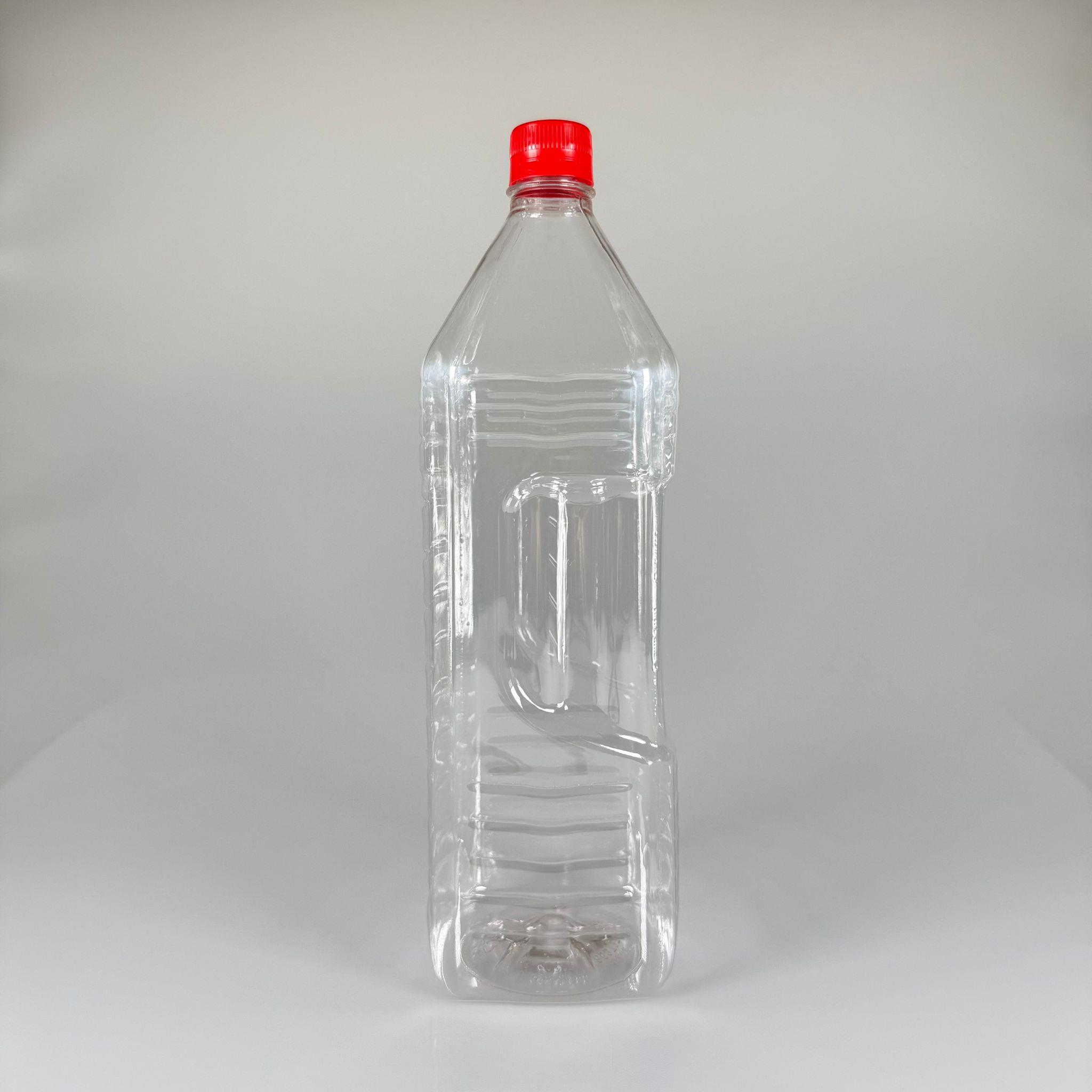 2000 CC KÖŞELİ PET ŞİŞE - KIRMIZI KİLİTLİ KAPAKLI 2 LİTRE KARE PLASTİK ŞİŞE - ZEYTİNYAĞ ŞİŞESİ