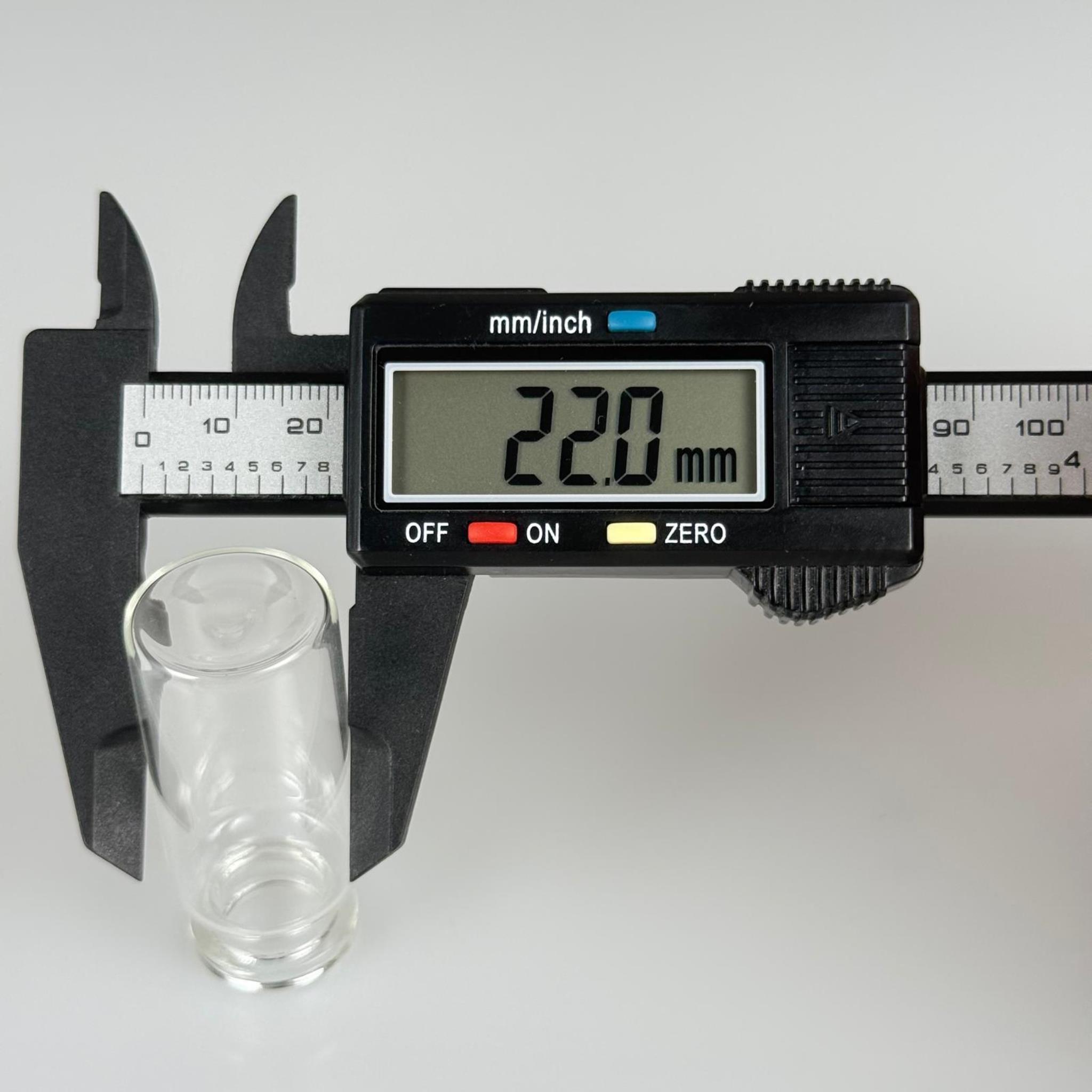 BOROSİLİKAT ŞEFFAF CAM ŞİŞE - 10 CC - 22/50 MM 20 MM