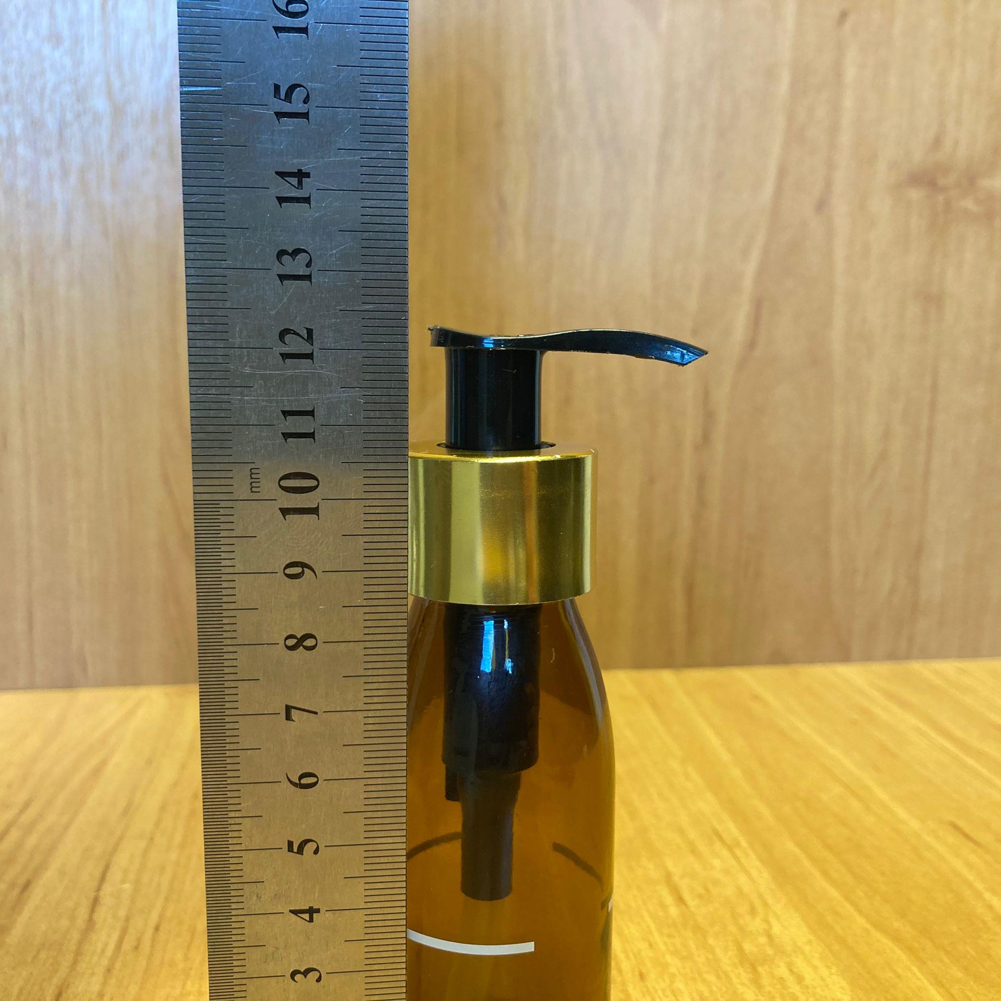 60 CC AMBER CAM ŞİŞE - GOLD POMPALI - 60 ML KAHVERENGİ POMPALI ŞİŞE