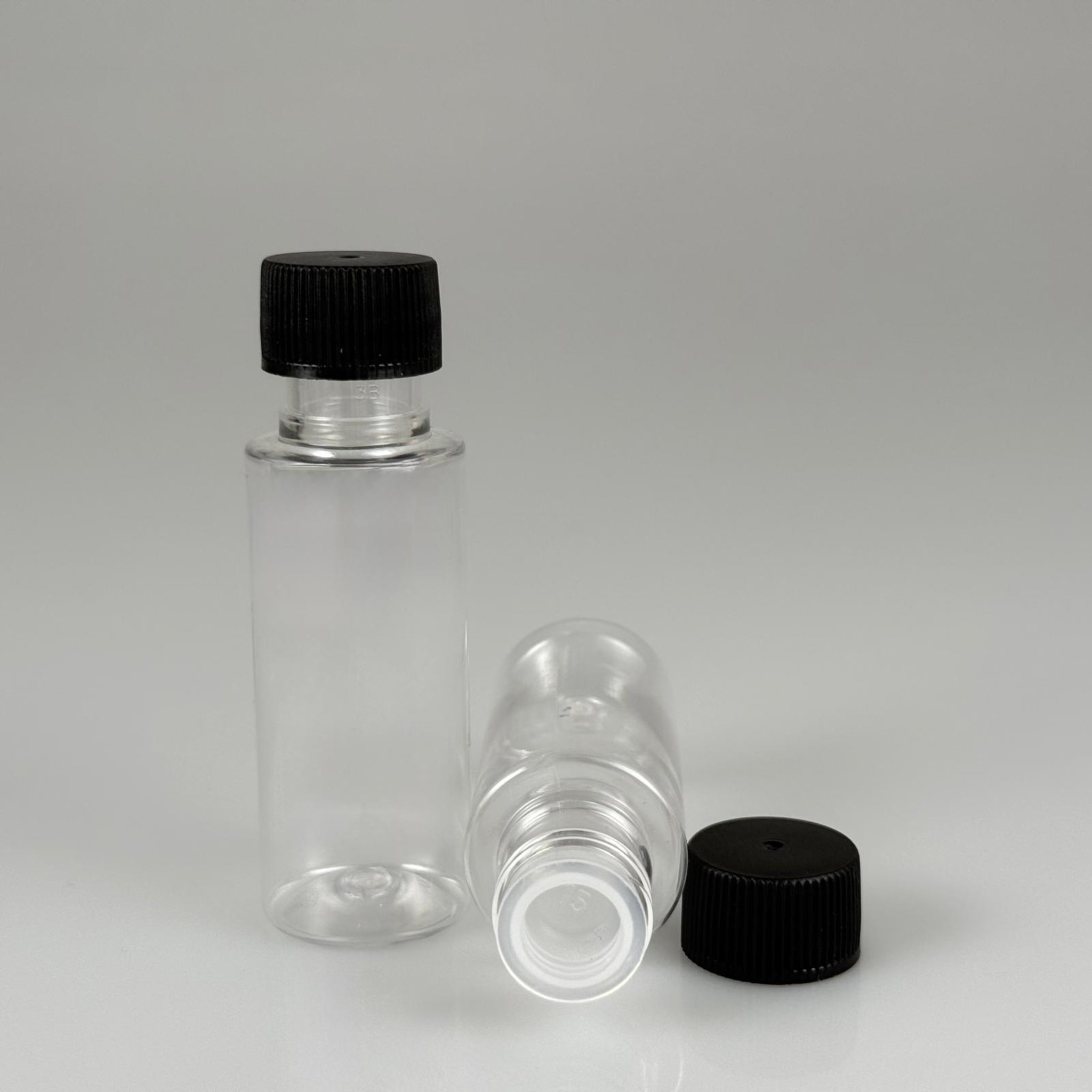 30 ML PET ŞİŞE + CONTALI SİYAH KAPAK + KÖR TIPA TAKIM - 30 CC SIZDIRMAZ BOŞ PLASTİK ŞİŞELER